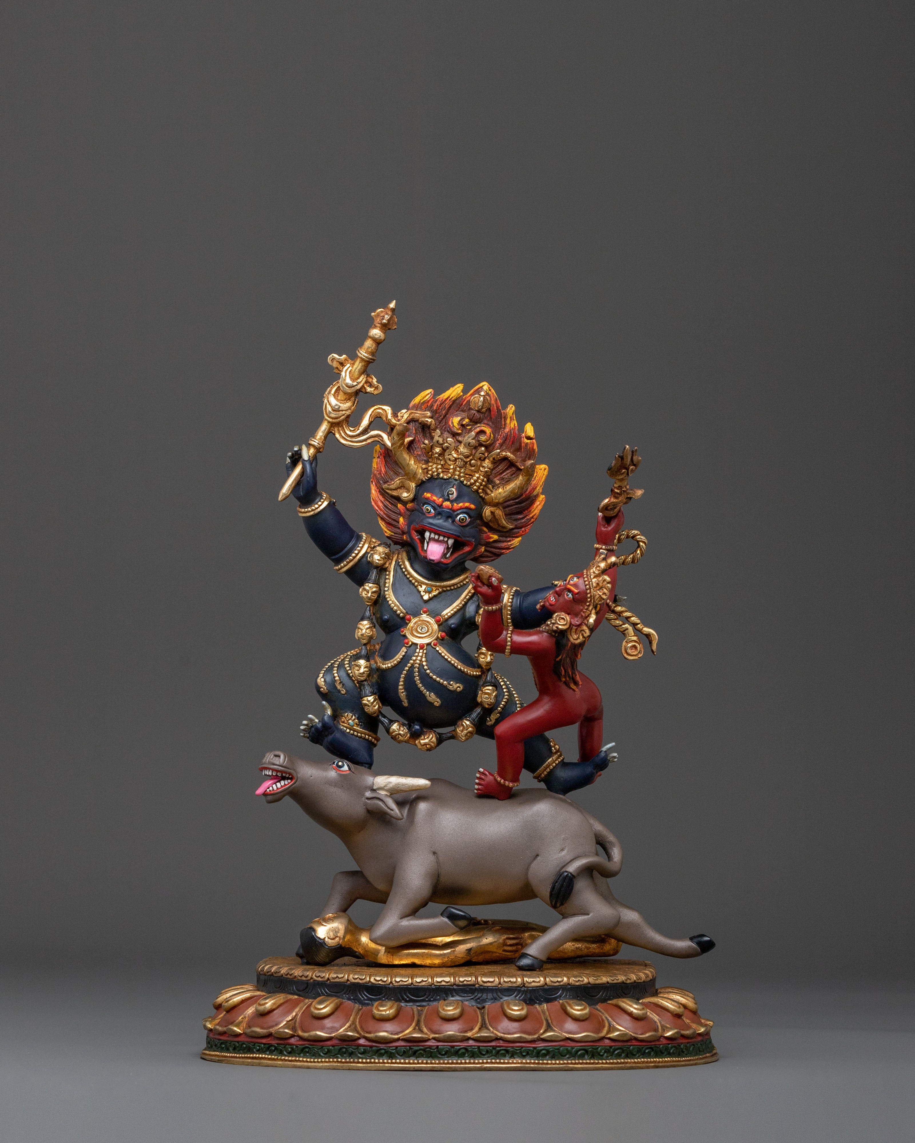 Handcrafted Yama Dharmaraj Figure | Fierce Deity