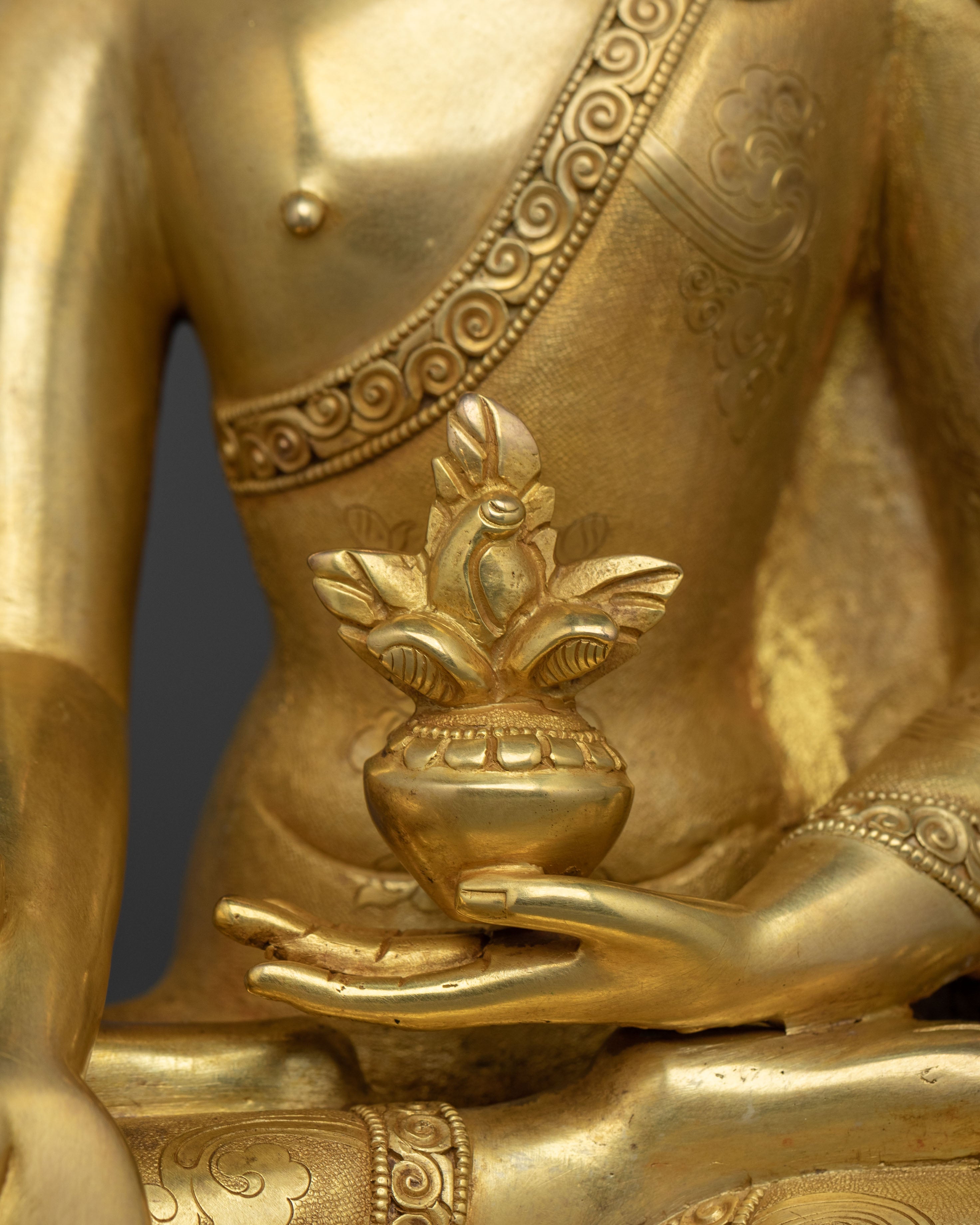 Bhaiṣajyaguru Sculpture for Healing: Sacred Altar Decor