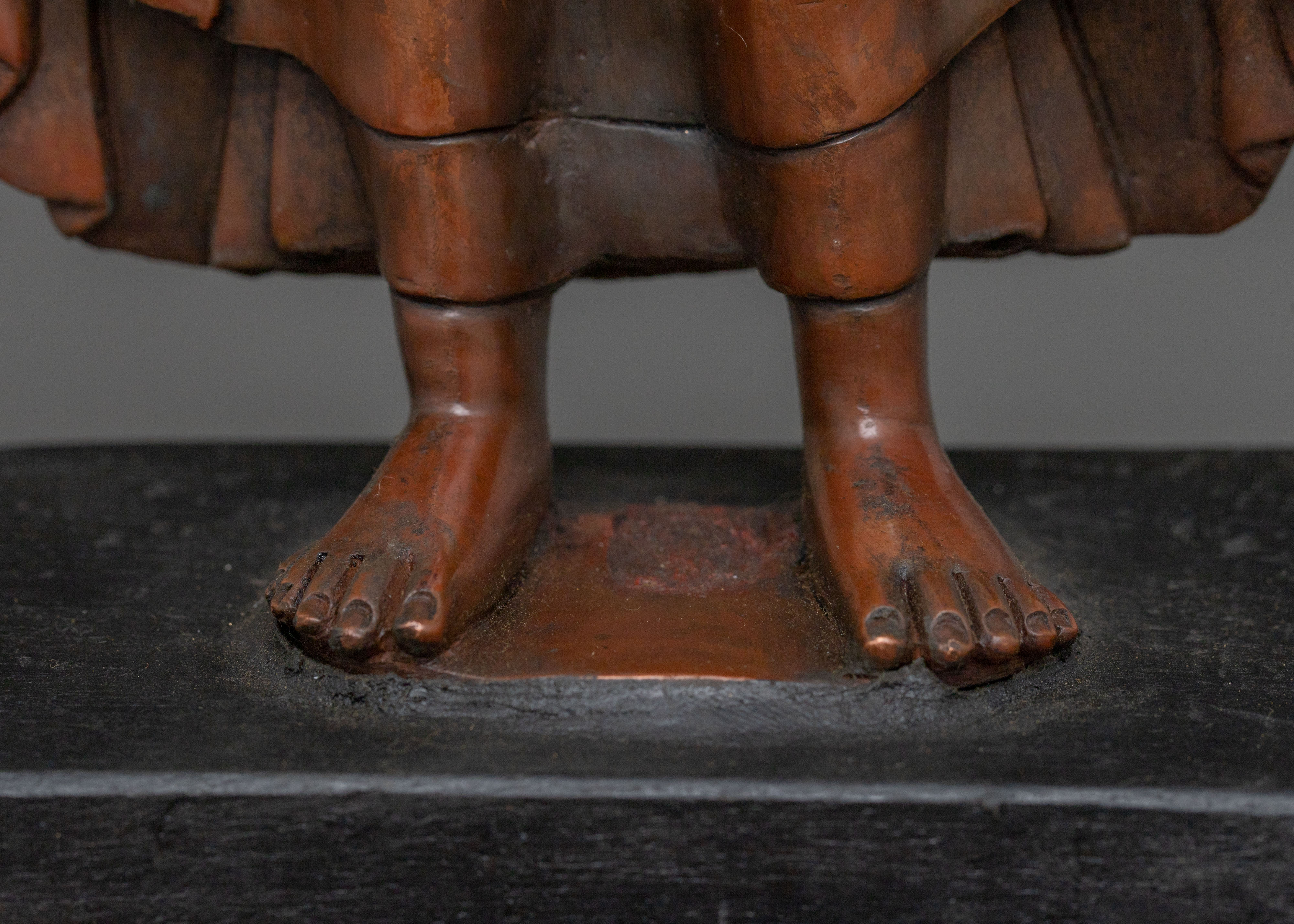 Dipankara Buddha Altar Statue | Oxidized Copper Figure