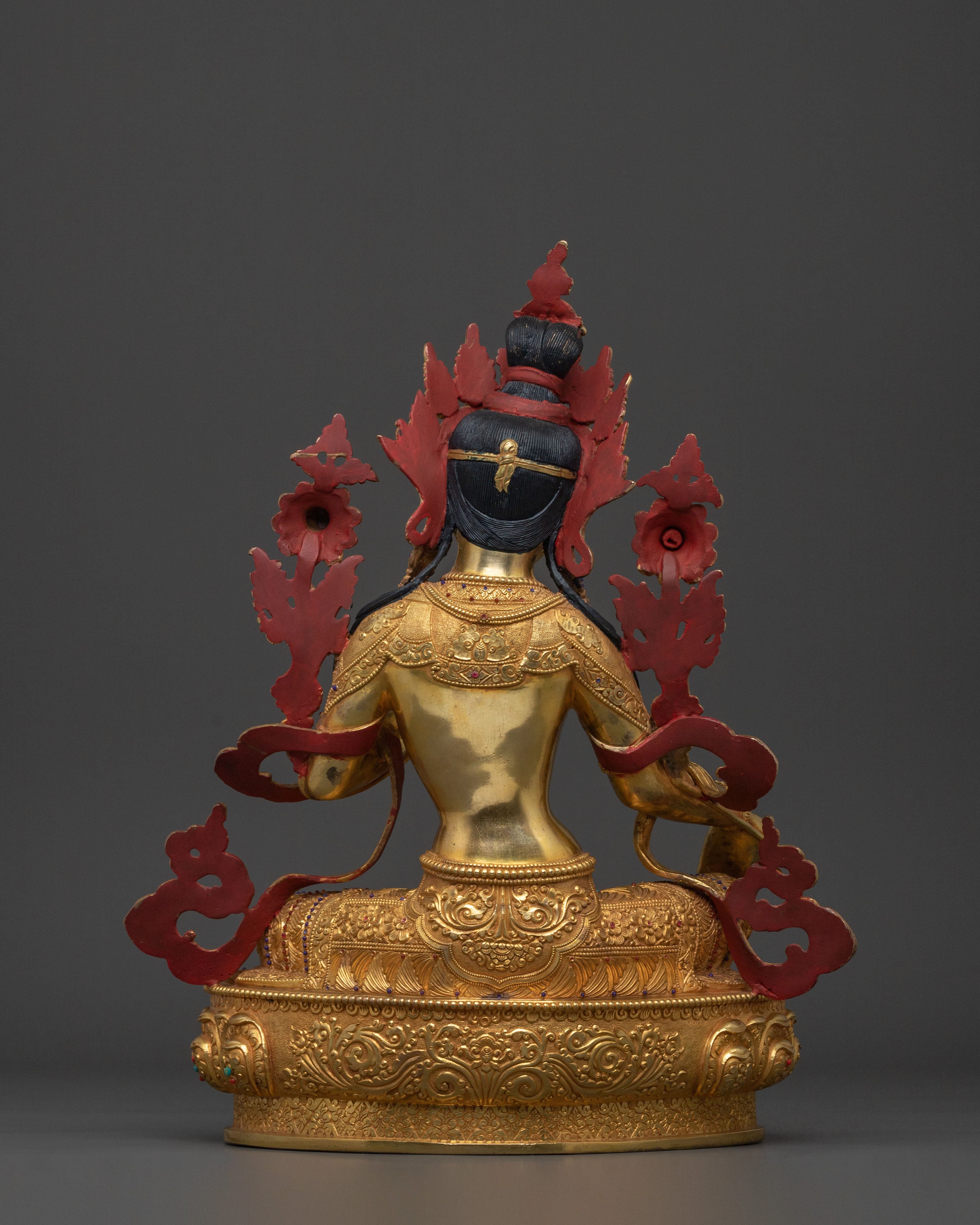 Tibetan Green Tara Compassion Goddess Statue