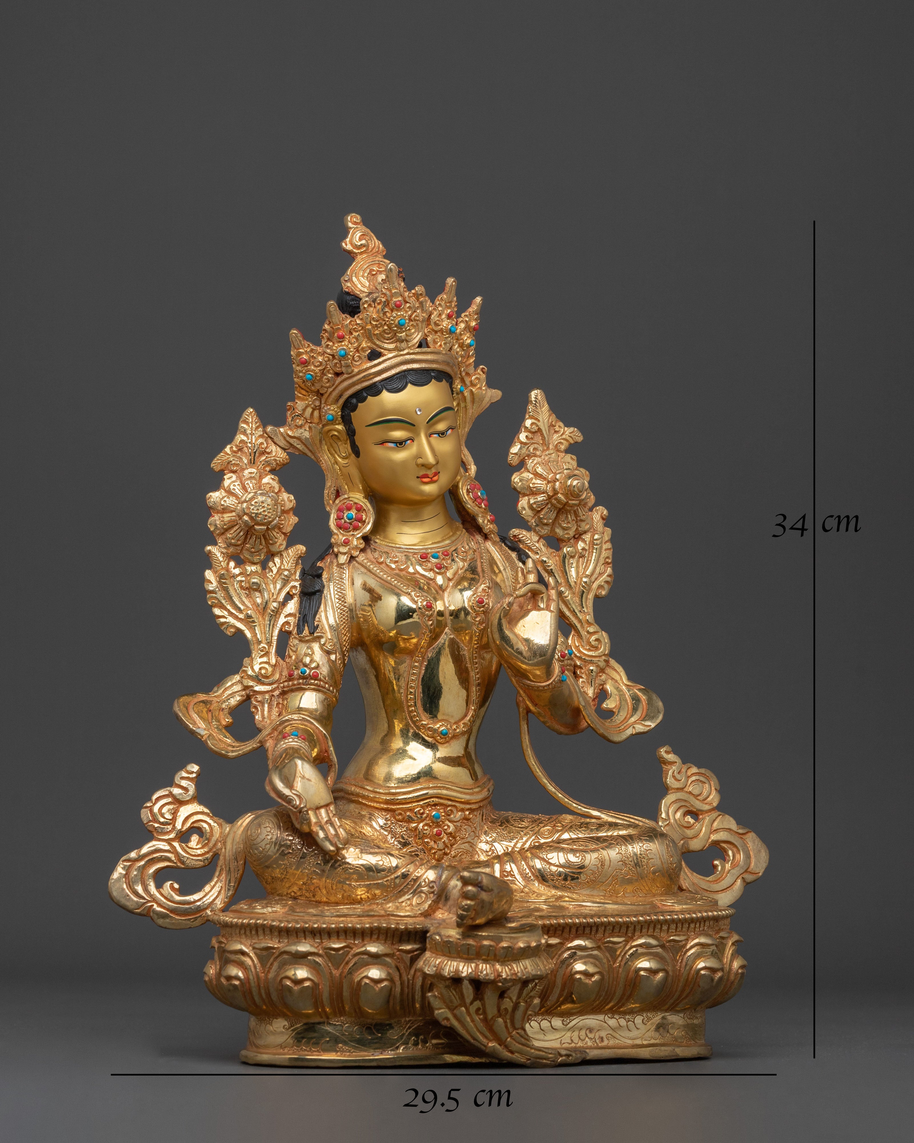 Green Tara Bodhisattva of Compassion Statue