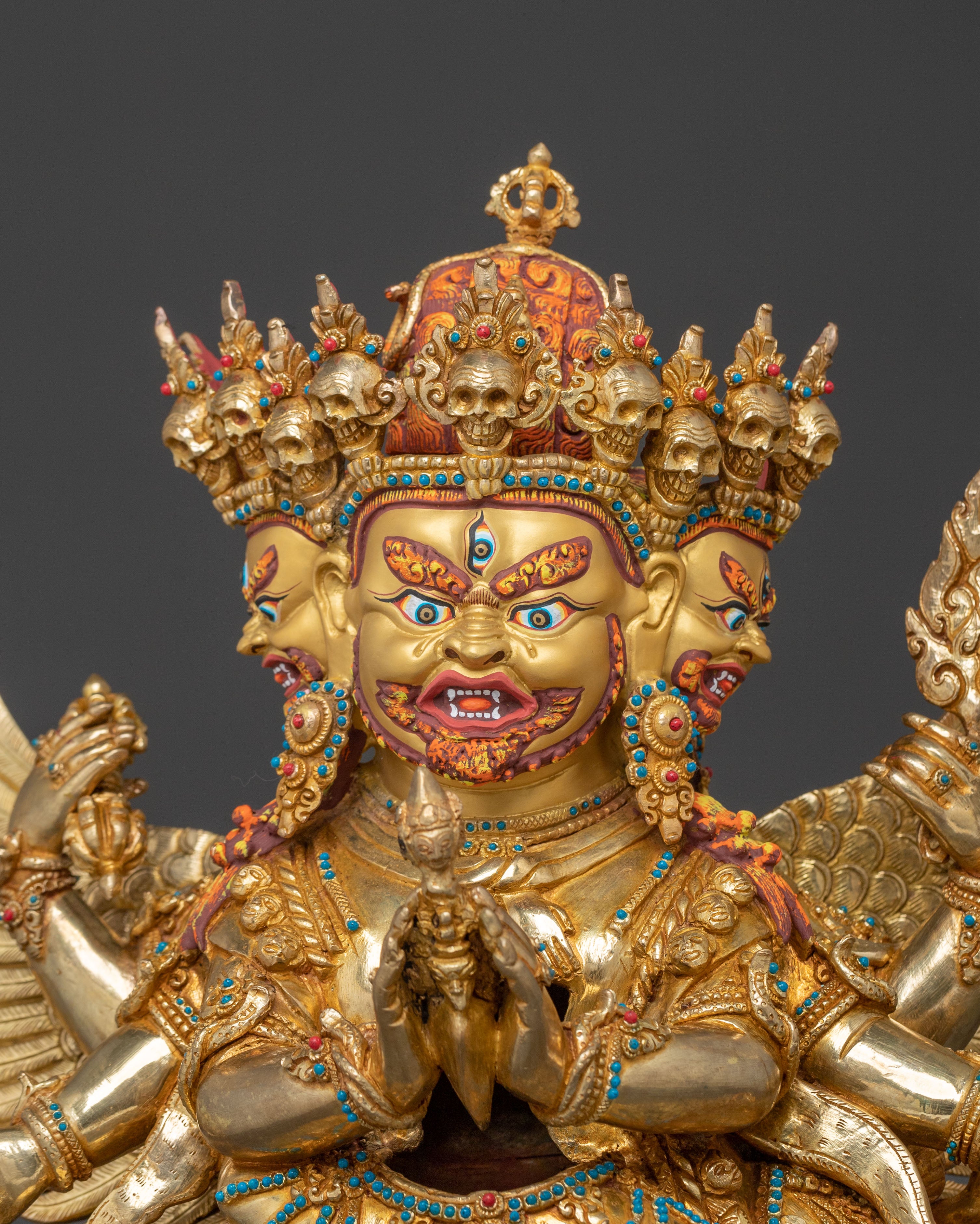 Vajrakilaya Sacred Statue | Wrathful Deity of Purification and Power