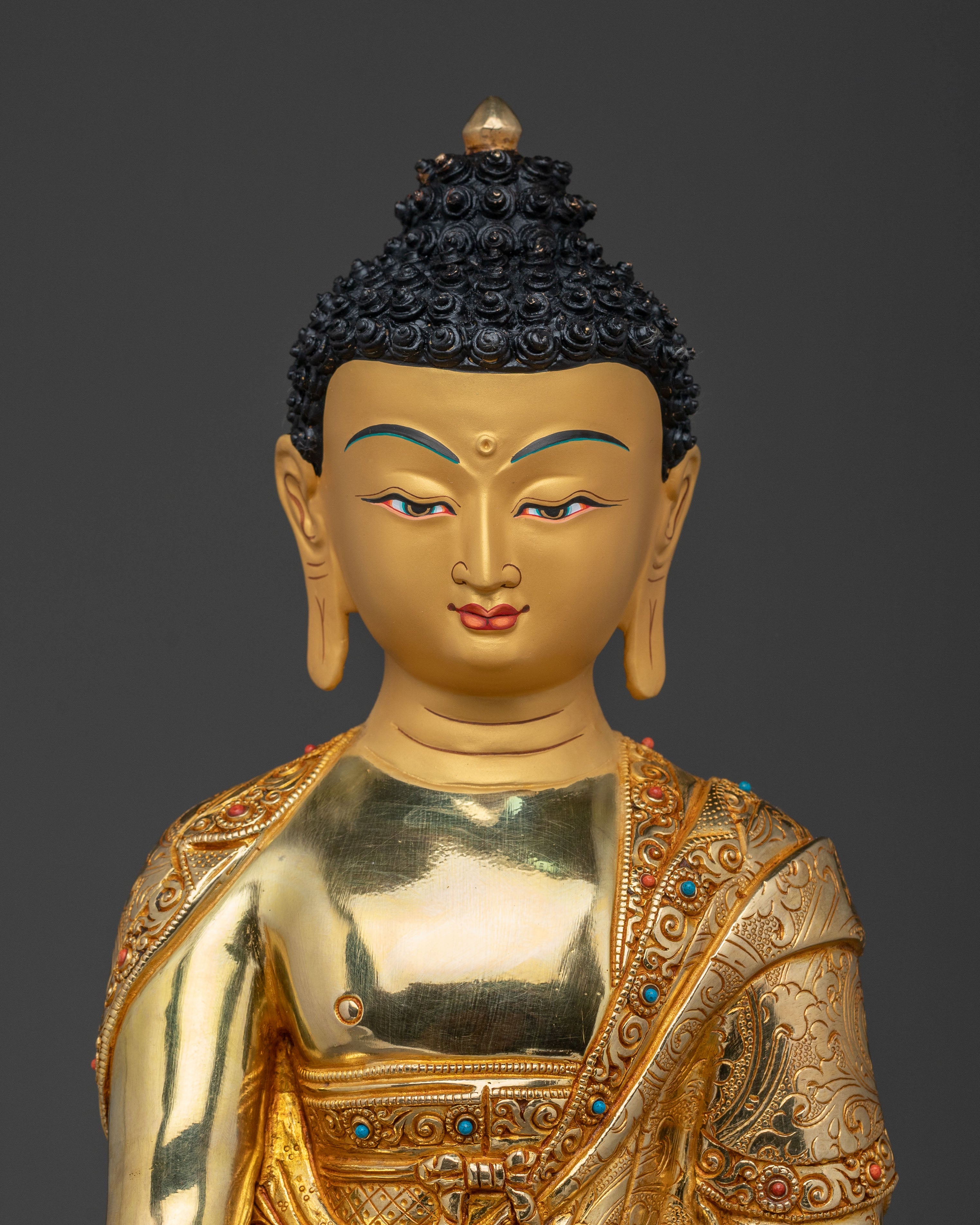 Golden Shakyamuni Buddha Meditation Statue | Home Decor