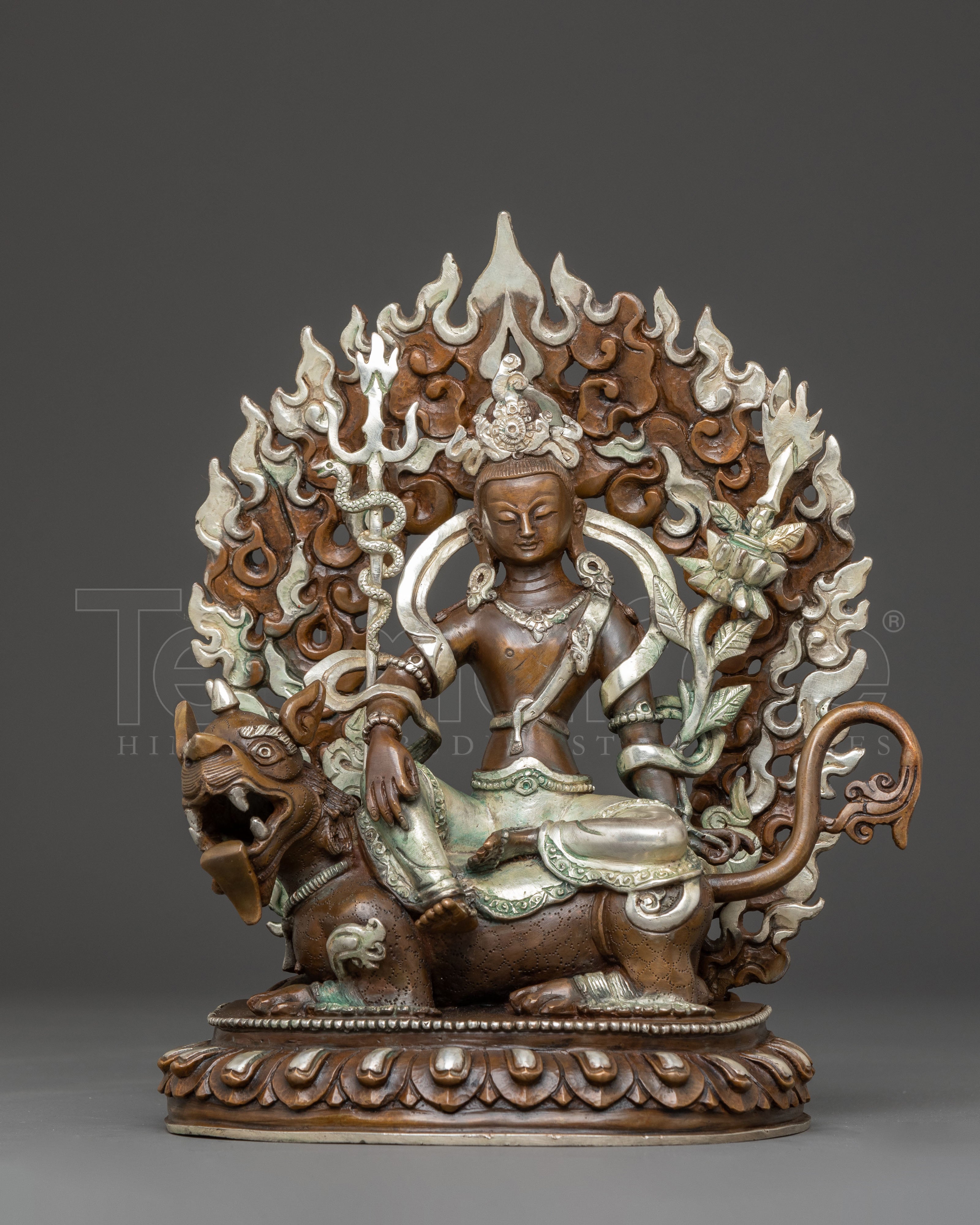 Handcrafted Statue of Simhanada Avalokiteshvara