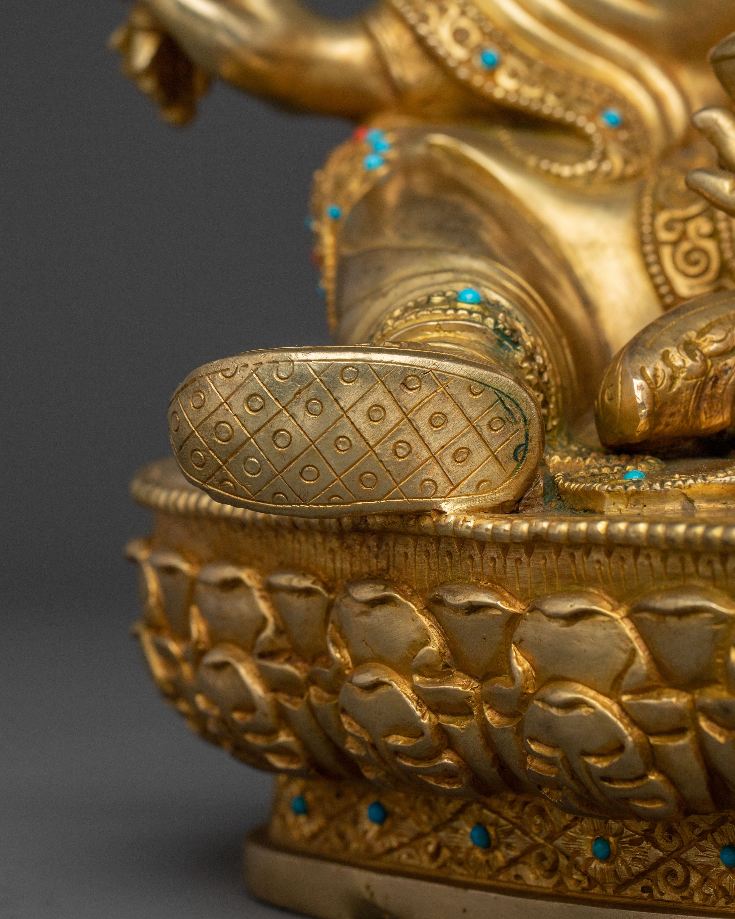 Spiritual Guru Rinpoche Sculpture for Meditation and Altar Spaces