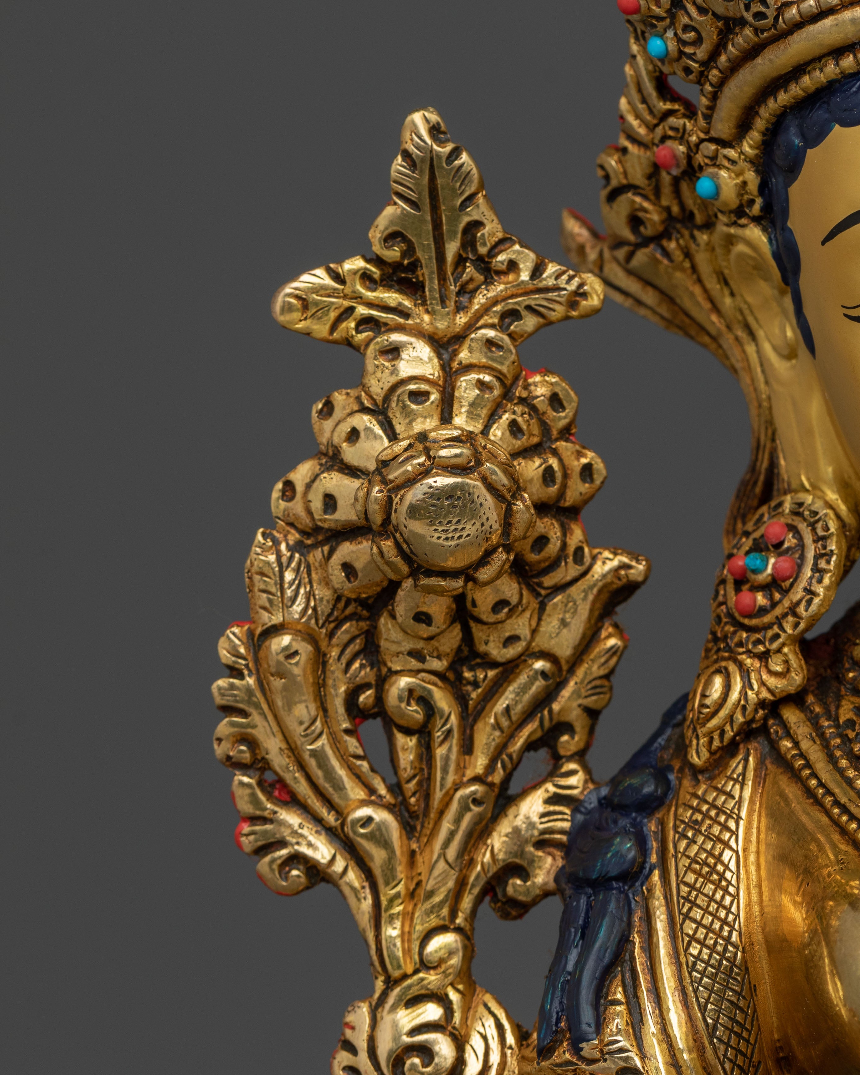 Sacred Traditional Green Tara Statue | Buddhist Goddess