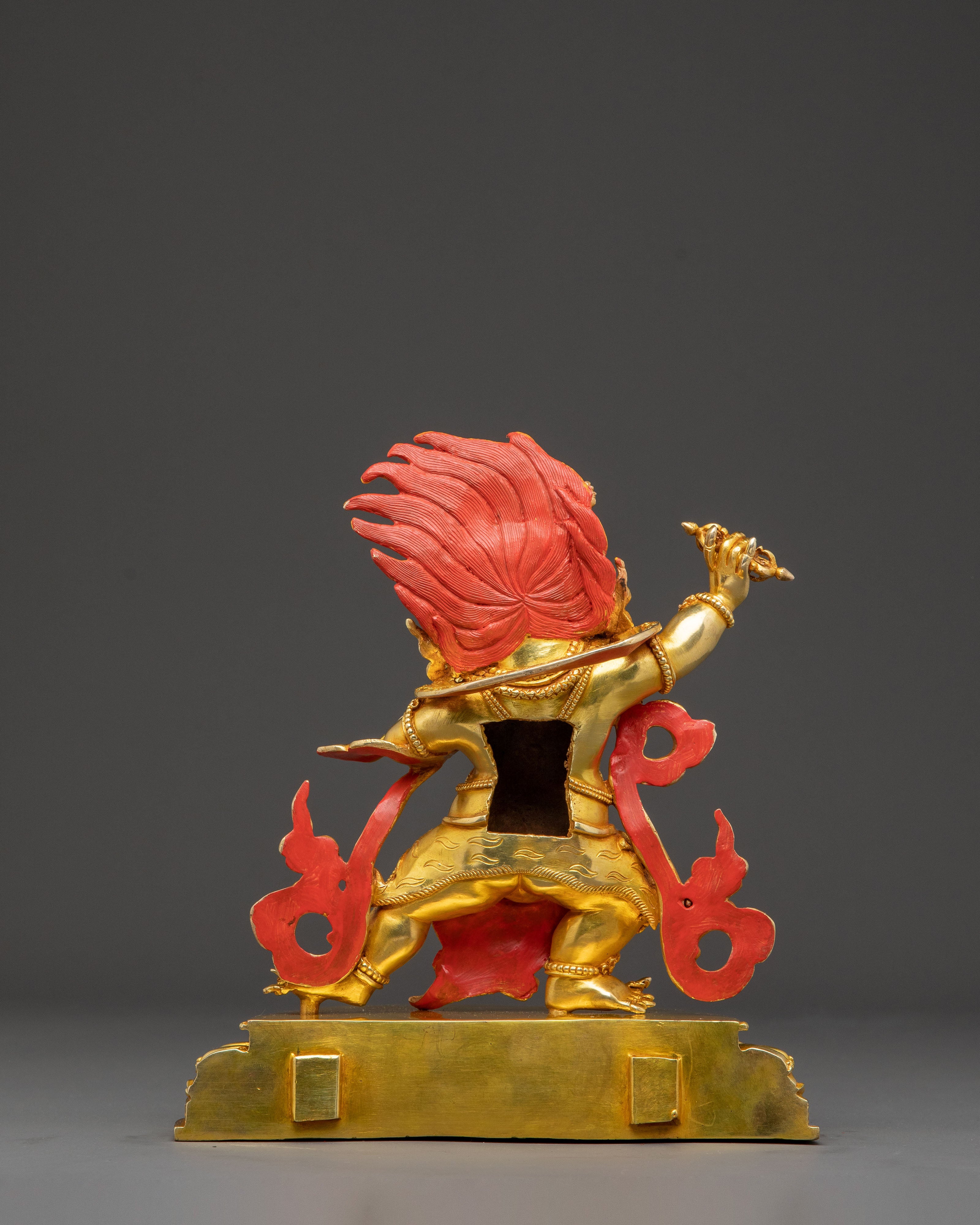 Vajrapani Golden Statue | Sacred Meditational Decor