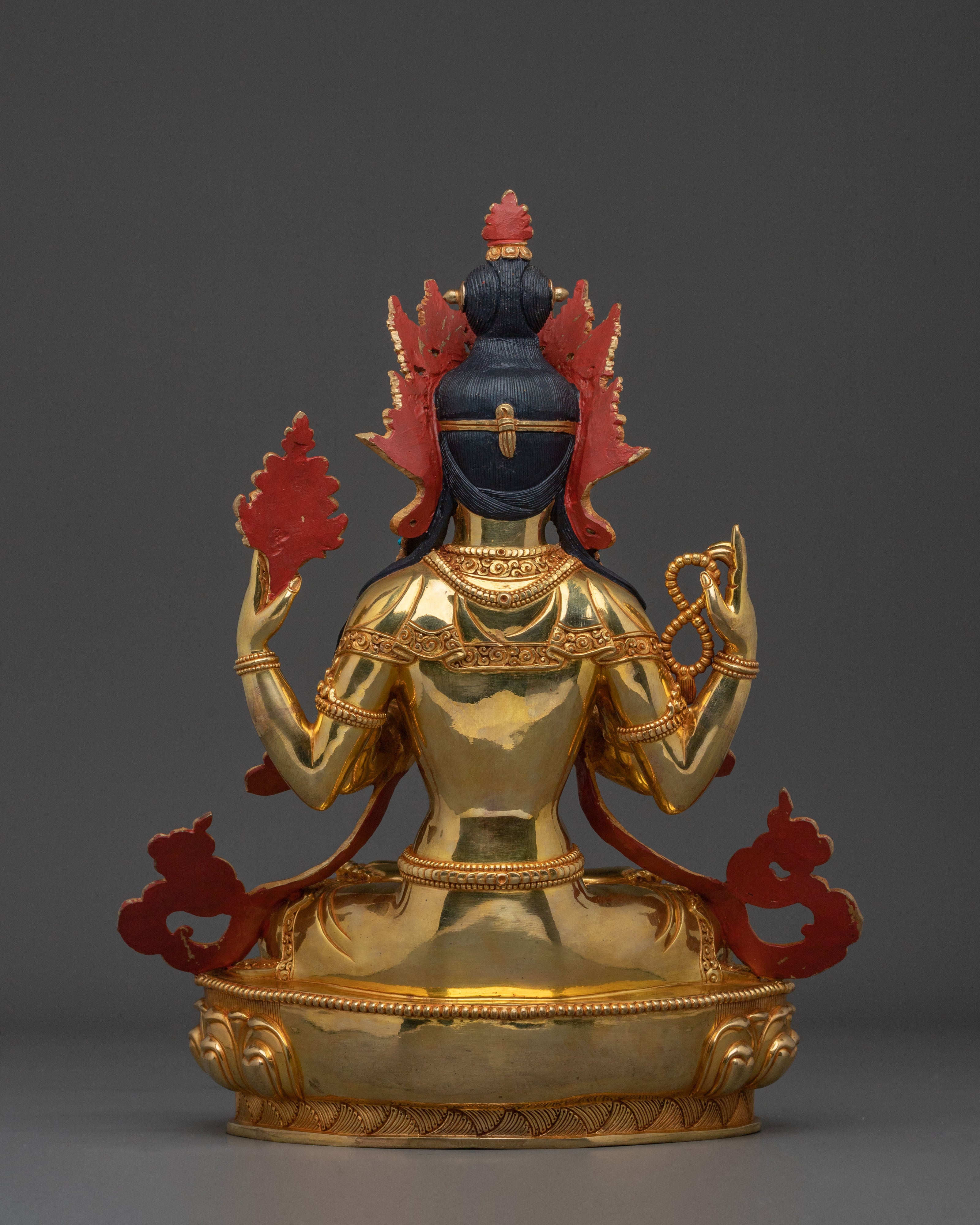 Four Armed Chenrezig Sculpture | Wisdom Icon