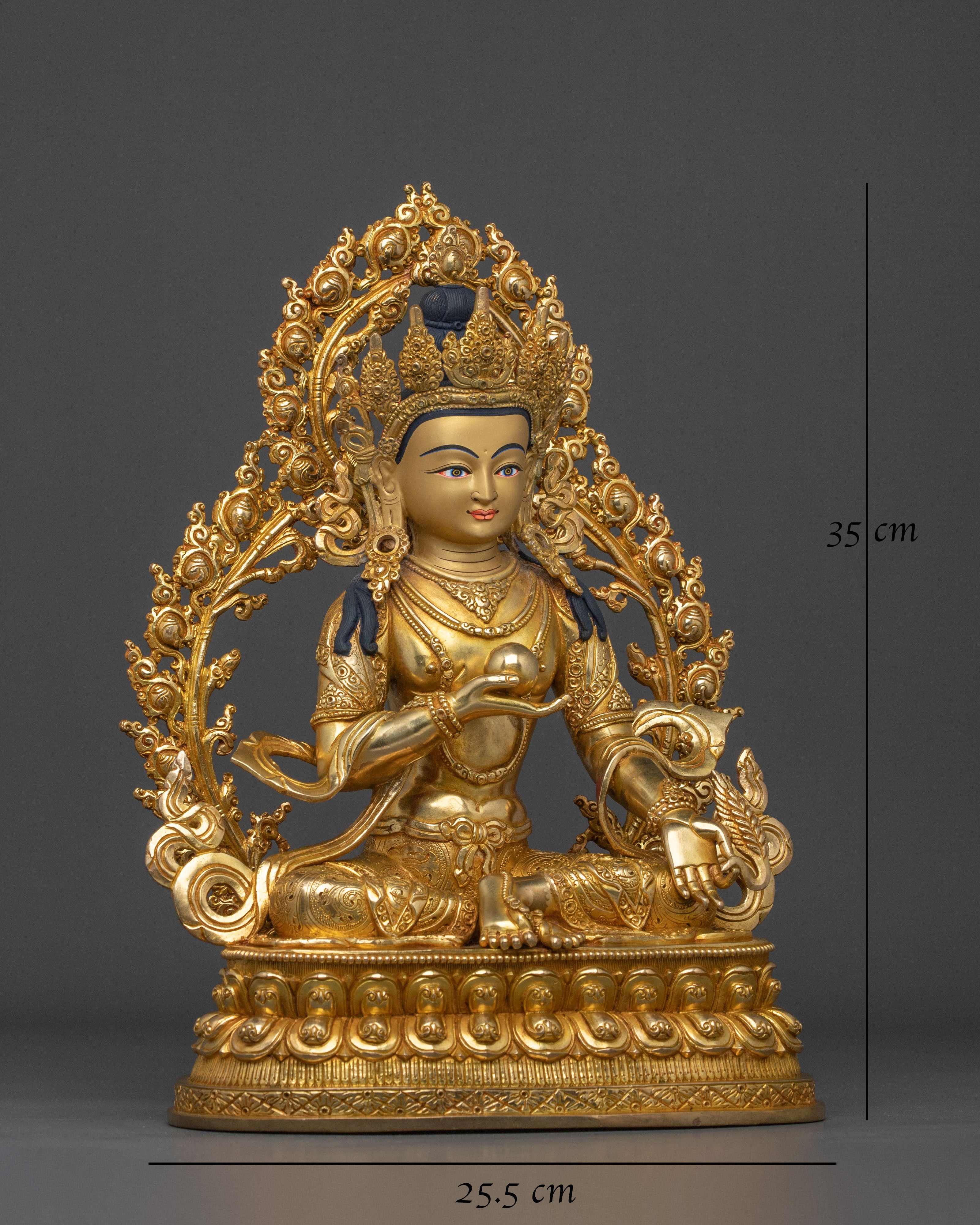 Kistigarbha 24K Gold Gilded Statue | Tibetan Buddhist Sacred Sculpture