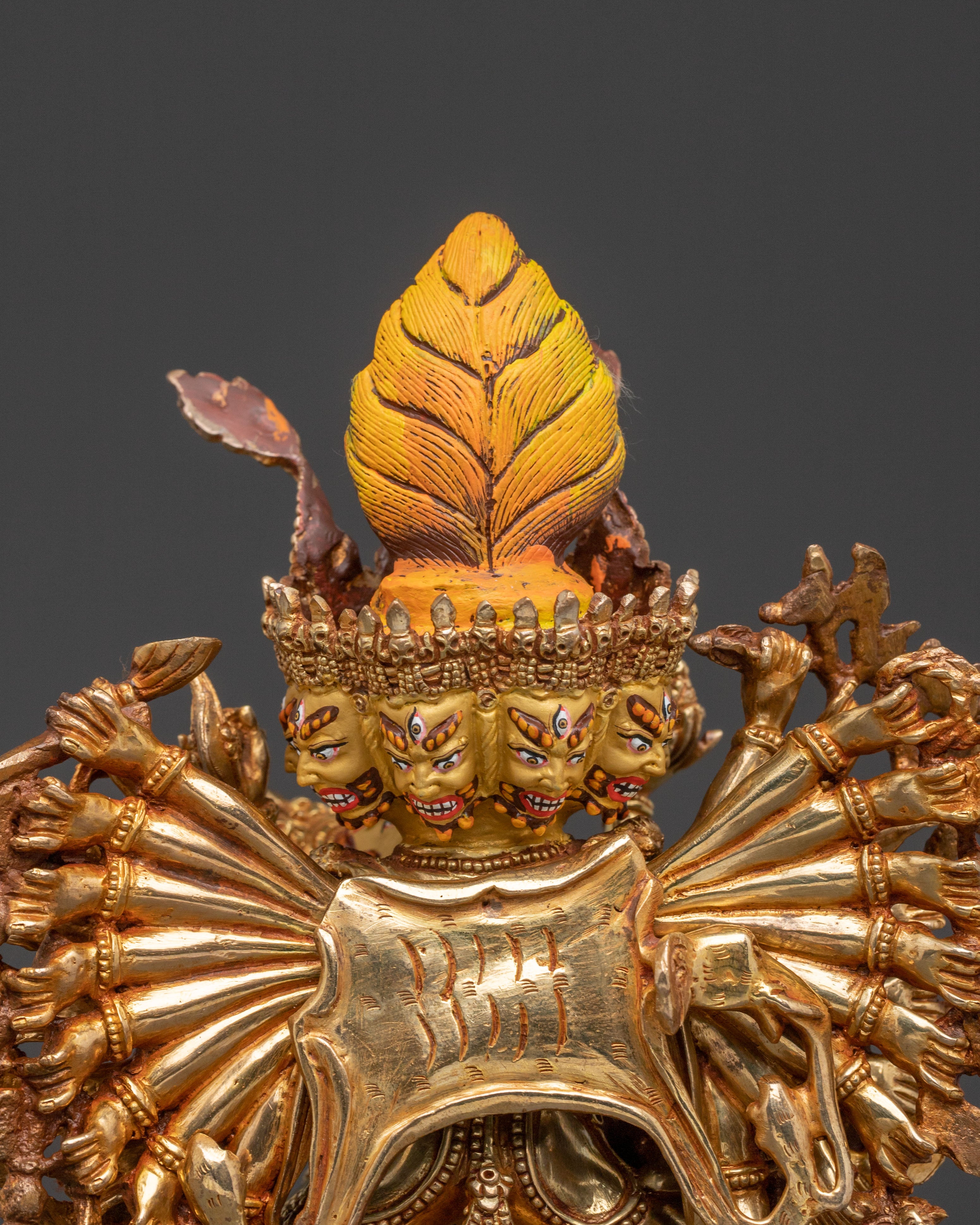 Destroyer of Death Yamantaka Statue – Handcrafted Copper Masterpiece