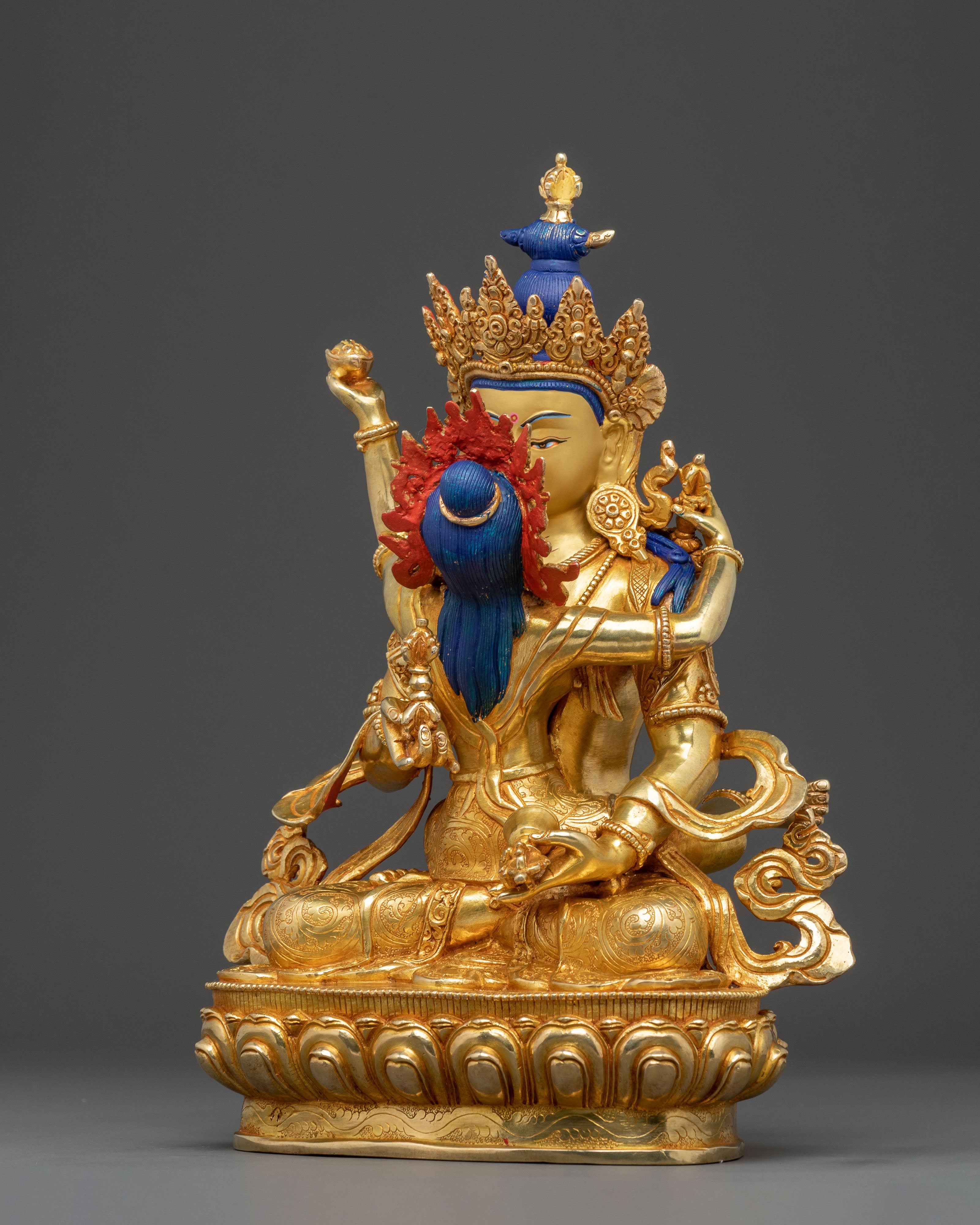 Vajrasattva With Consort Spiritual Healing Statue - Purification Serenity