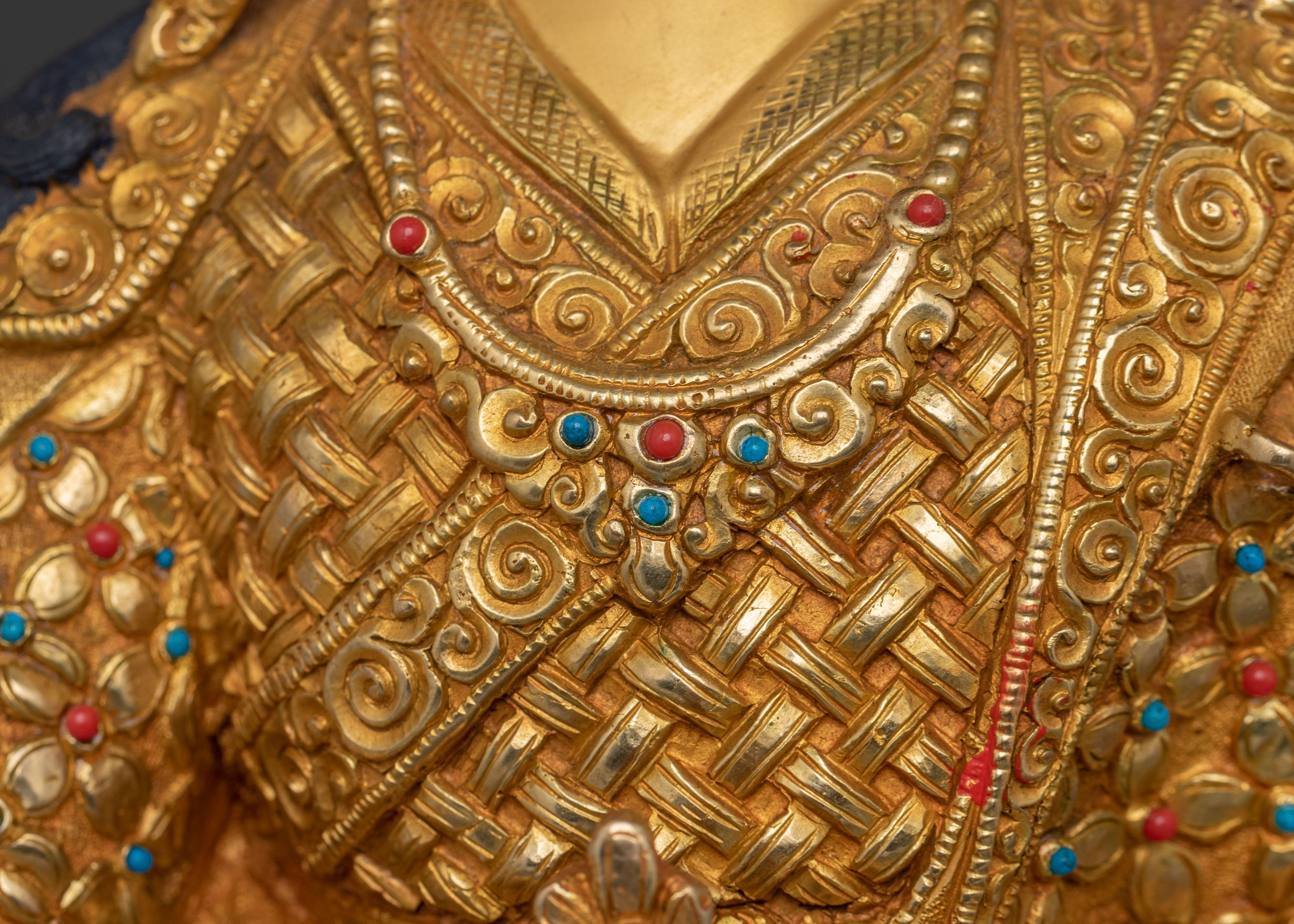 Lotus Born Guru Rinpoche Figure for Altar | Buddhist Home Decor