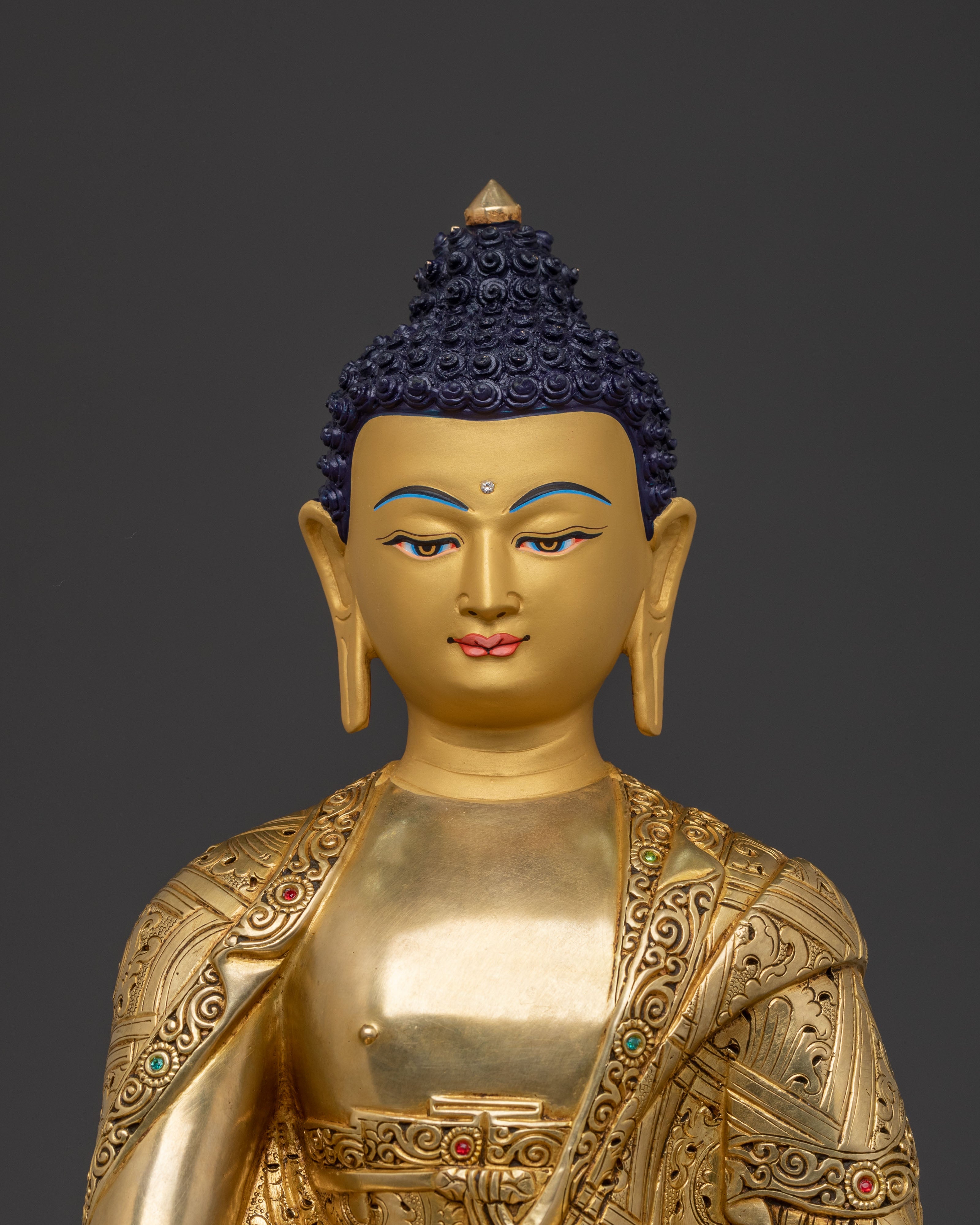 Amitabha Buddha Savior Statue – Handcrafted Gilded Copper