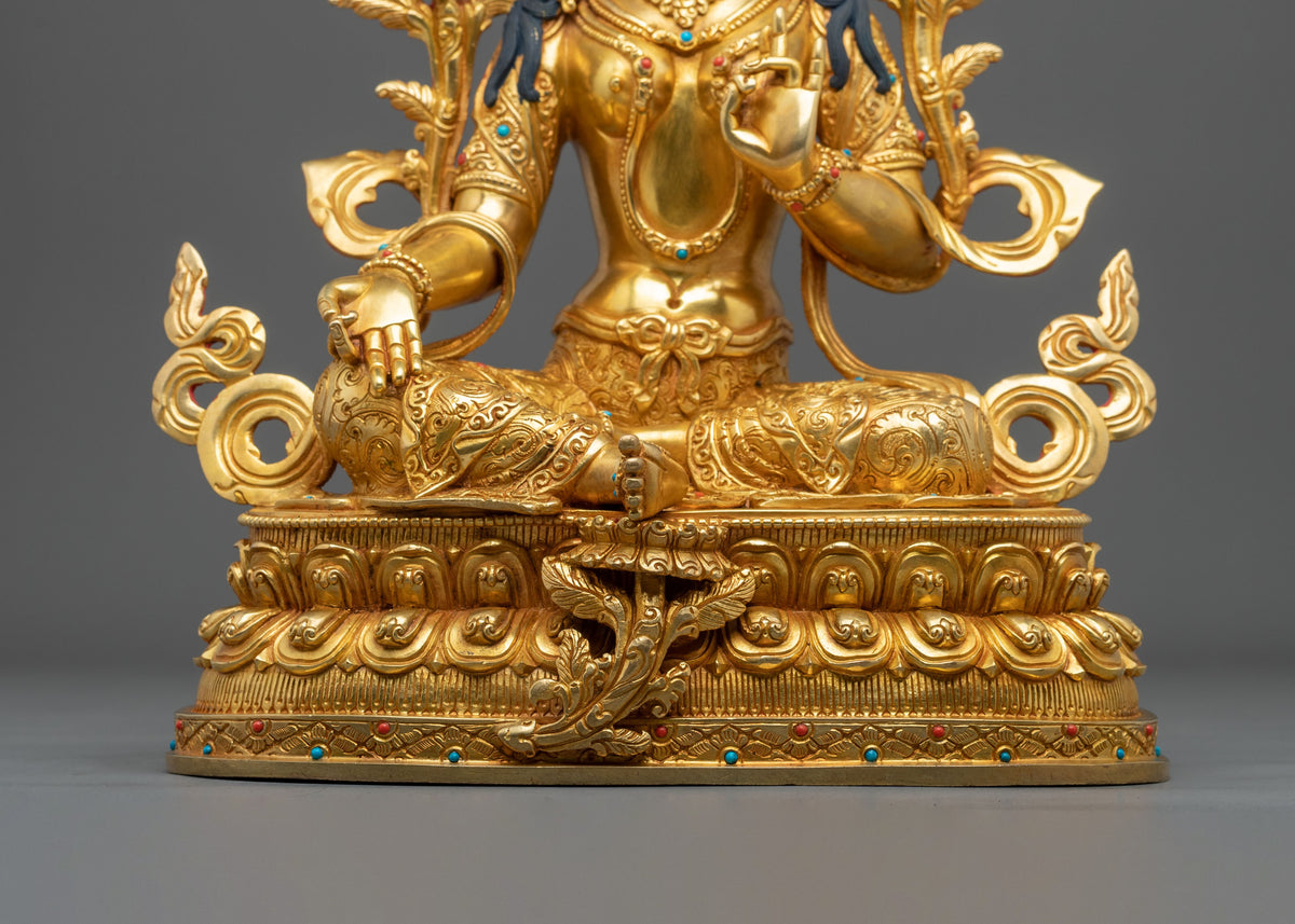 Green Tara Sculpture | Swift Guardian of the Buddhist Path