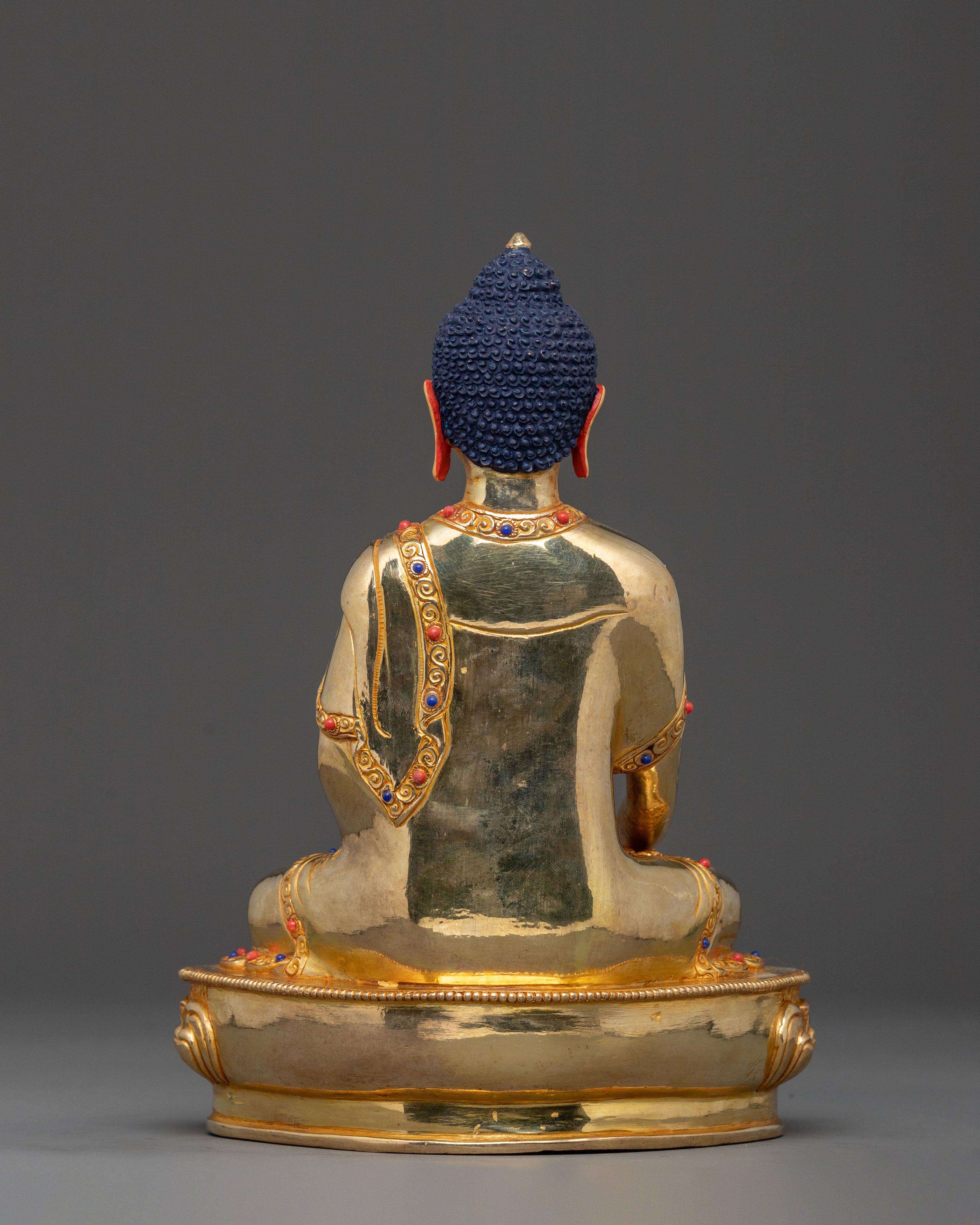 Shakyamuni Buddha Timeless Enlightened Statue in Full Gold Gild