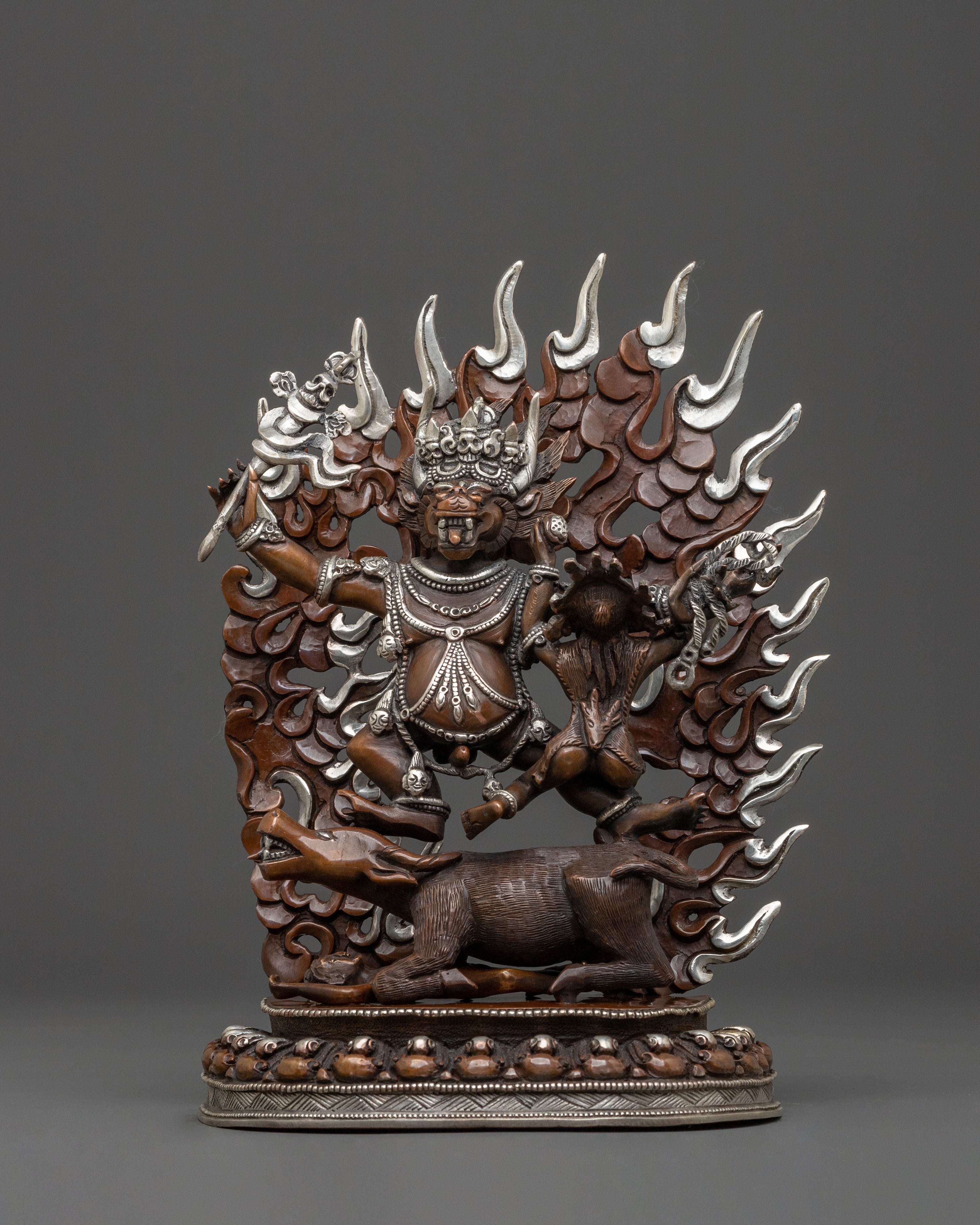 Yama Dharmaraja Statue of Death Conquest | Spiritual Icon