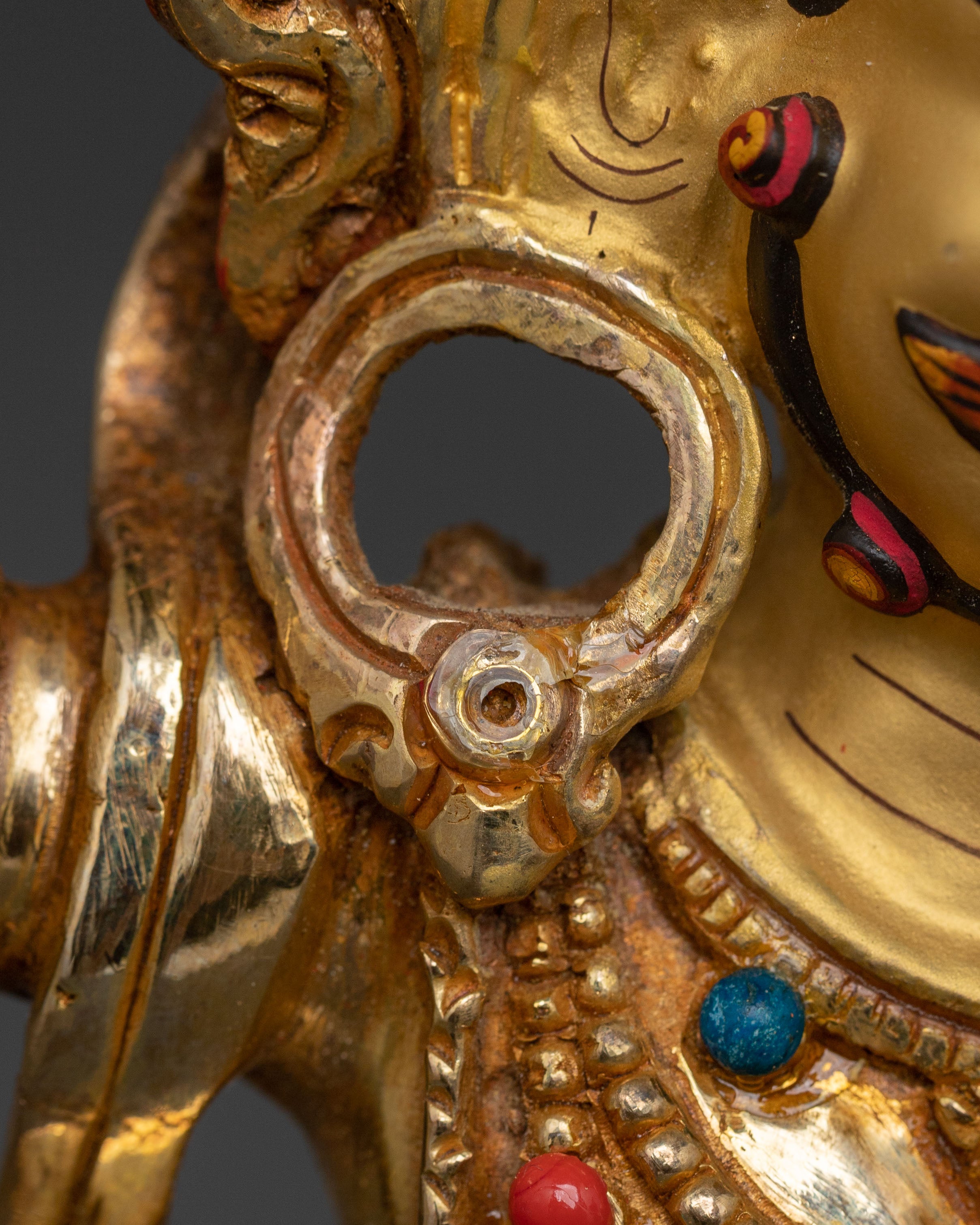 Thunderbolt Holder Vajrapani Icon | Buddhist Wrathful Deity Sculpture