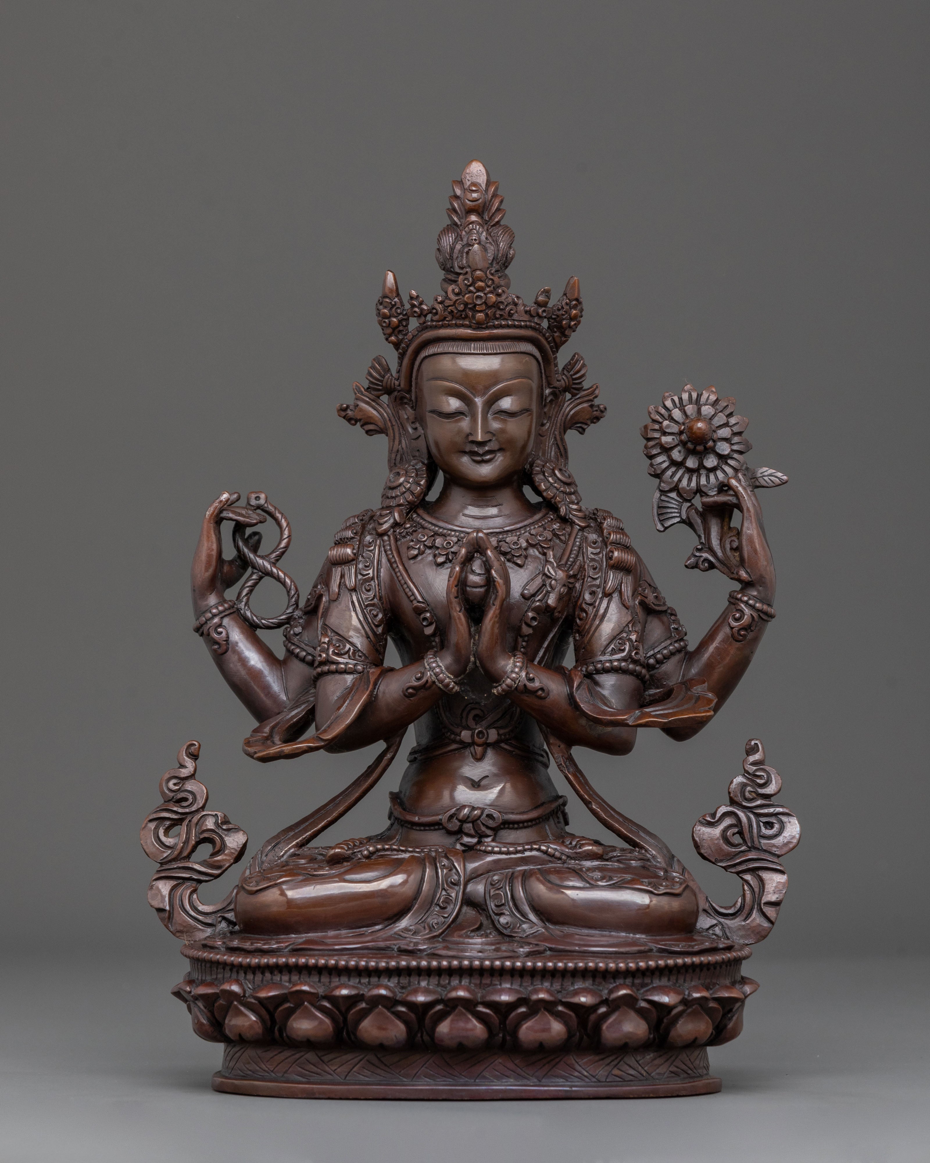 Four-Armed Chenrezig Statue