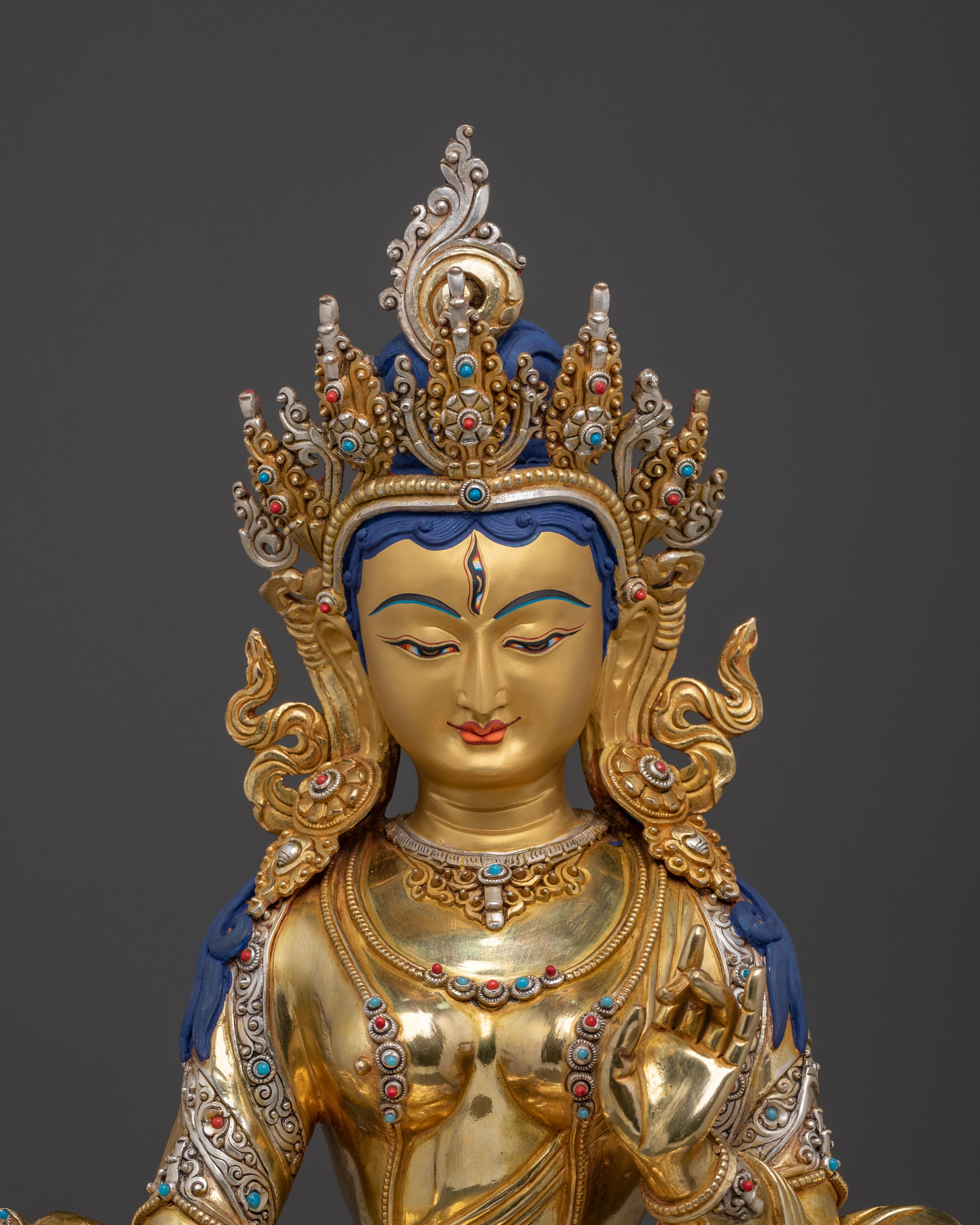 Goddess Dukkar Statue | White Umbrella Goddess of Protection