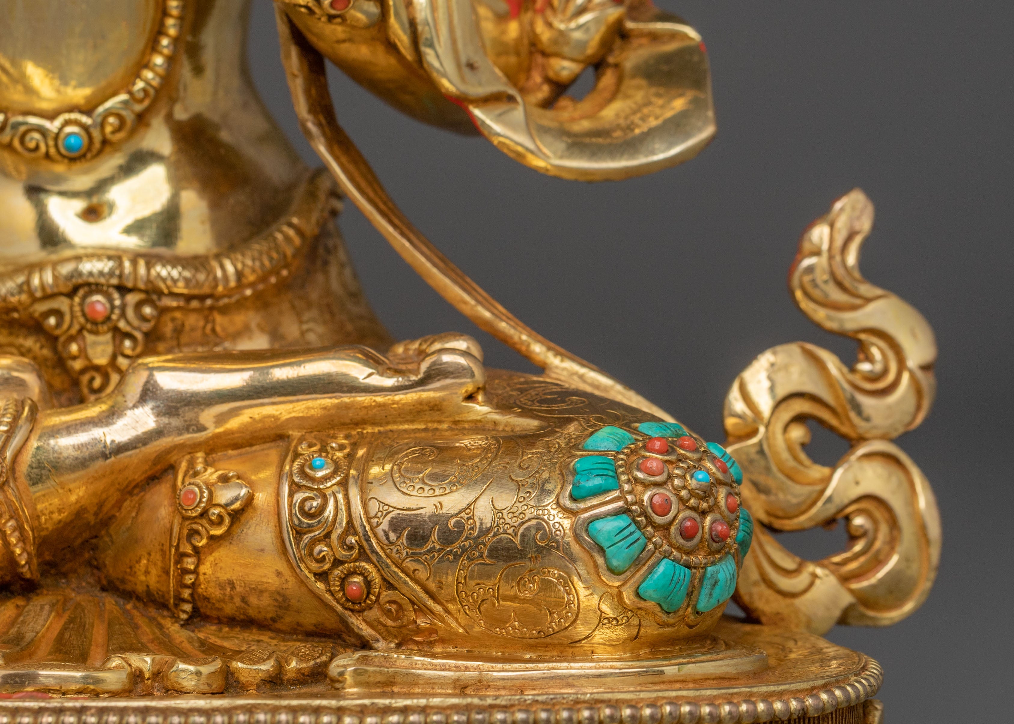 Handmade Manjushri Buddhist Statue | Home Decor