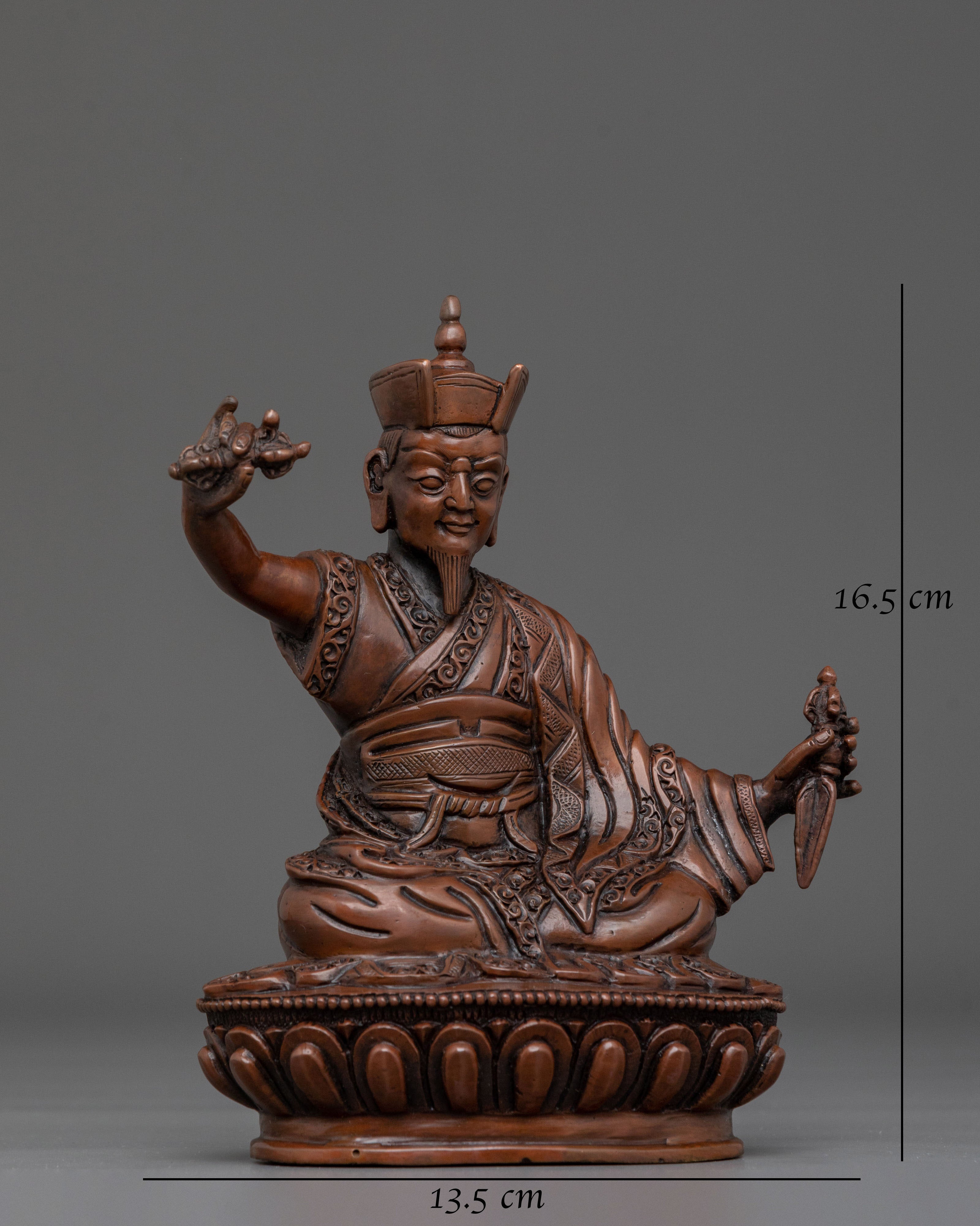 Tibetan Buddhist Master Karmapa Statue | Sacred Buddhist Altar Decor