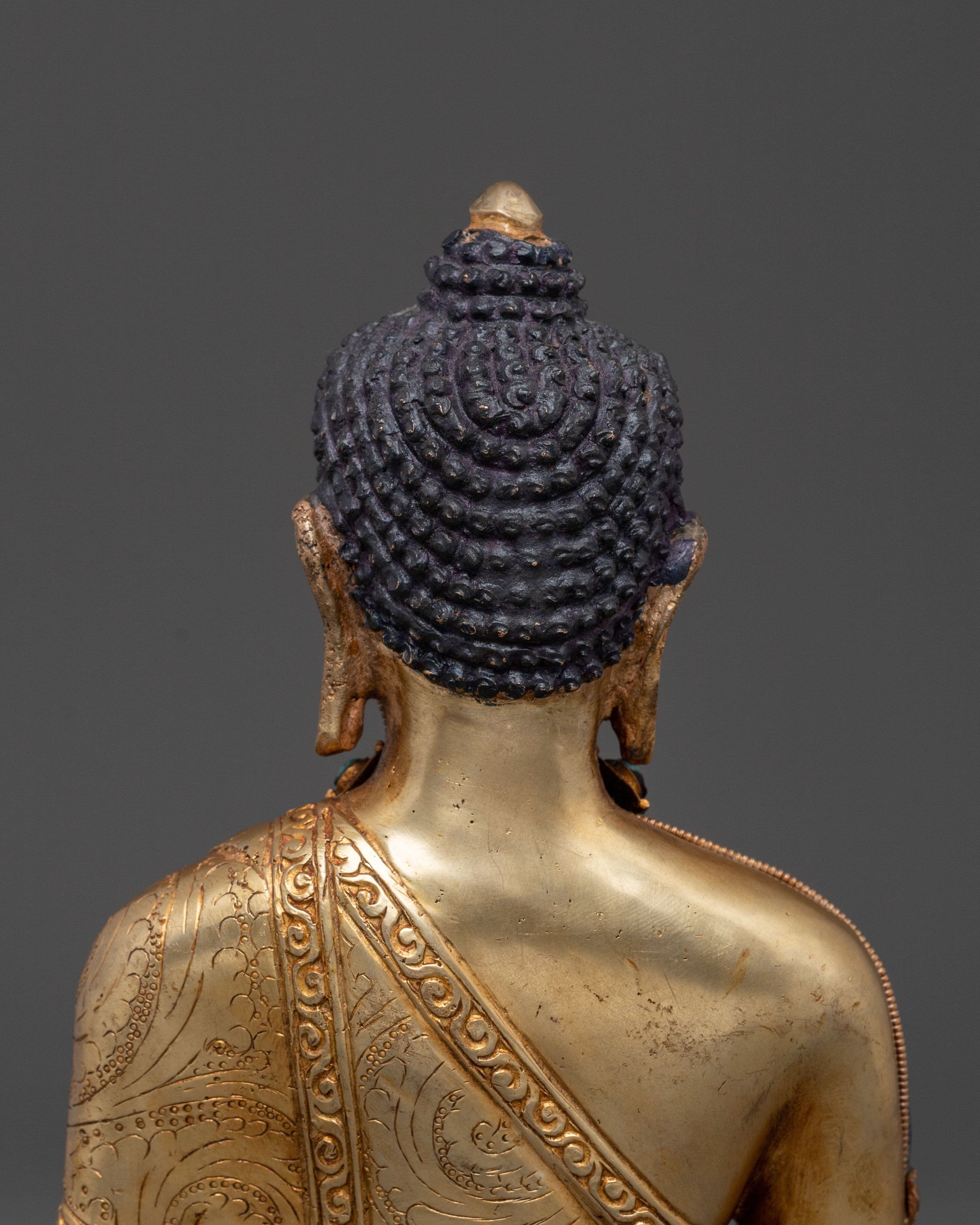 Medicine Buddha Acrylic Painted Statue | Buddhist Decor