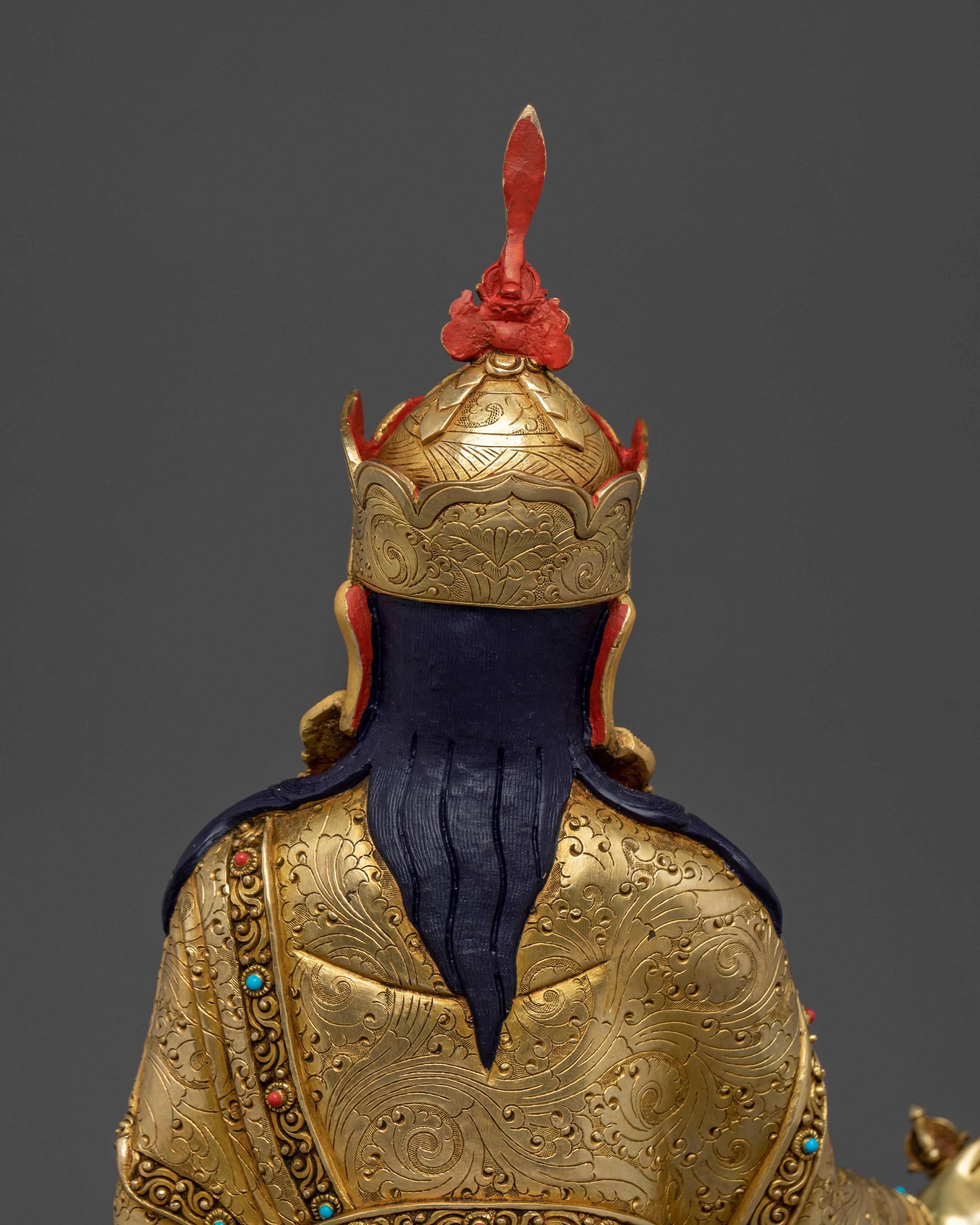 Handmade Guru Rinpoche Figurine | Lotus Born Master