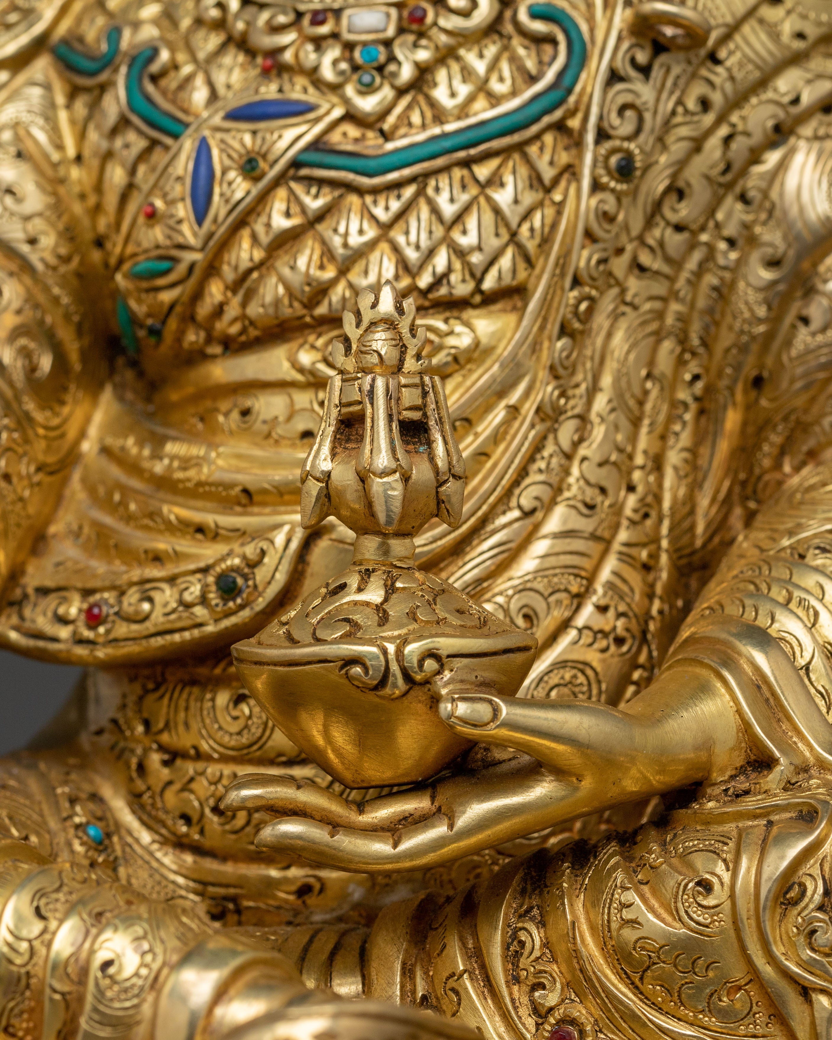 Lotus Born Guru Rinpoche Icon | Lotus-Born Master and Tantric Guru