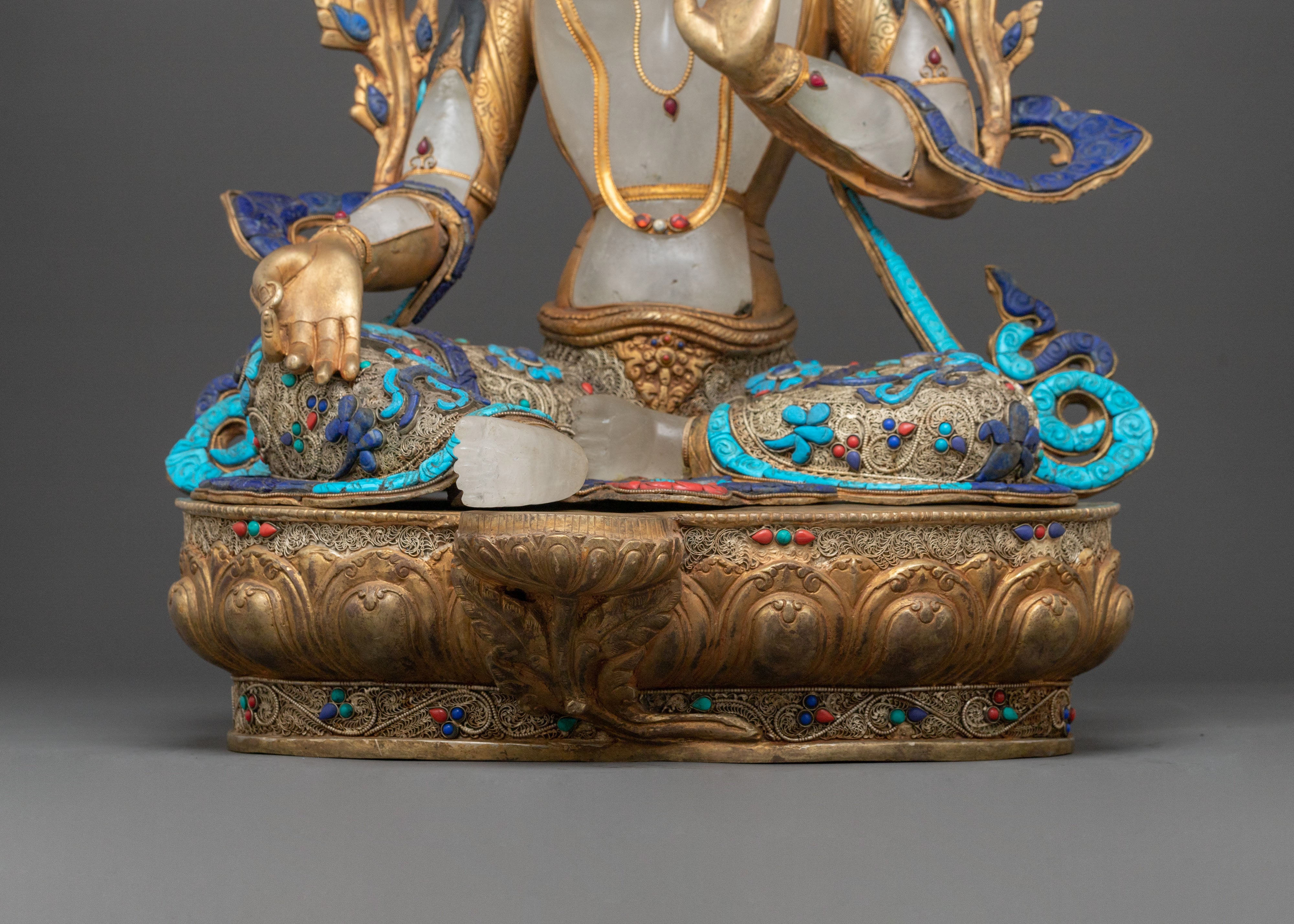 Green Tara Healing and Blessing Statue | Himalayan Buddhist Art