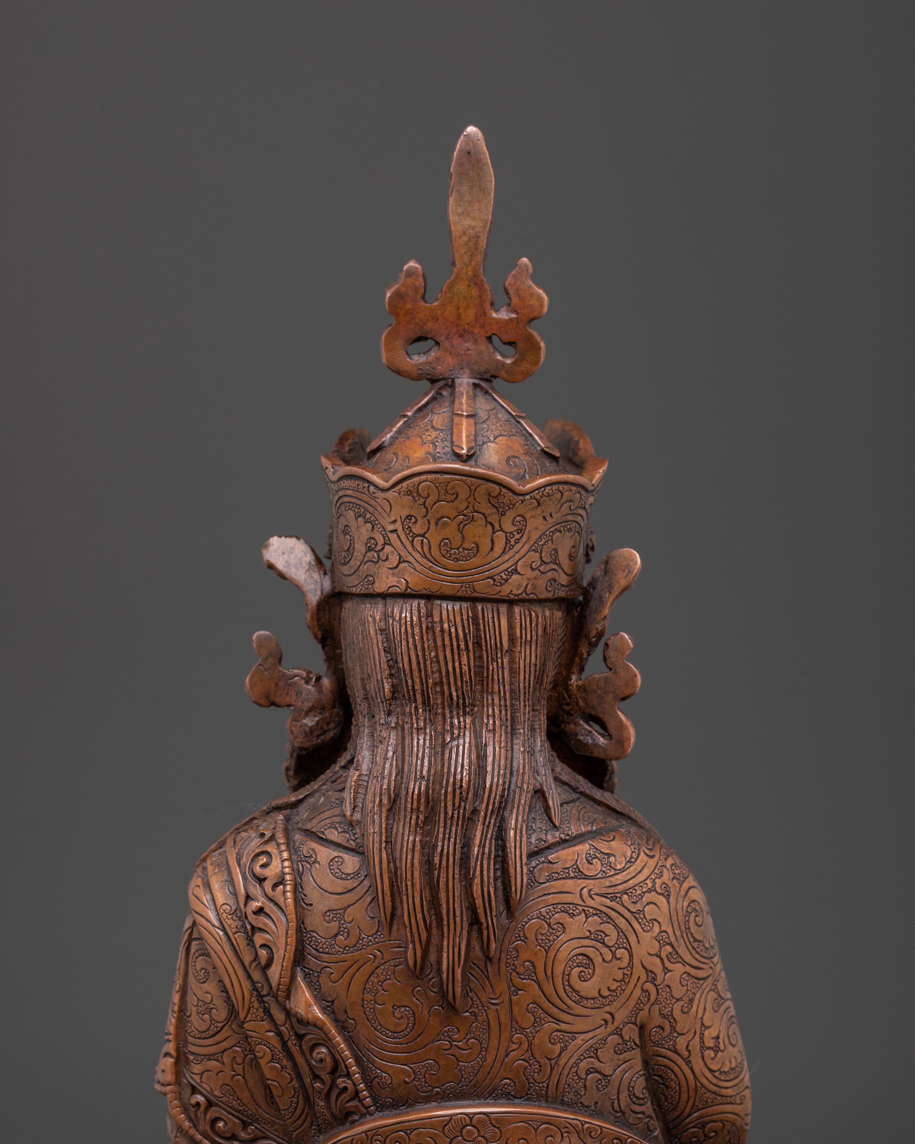 Guru Norla Blessing Statue | Oxidized Copper Figurine