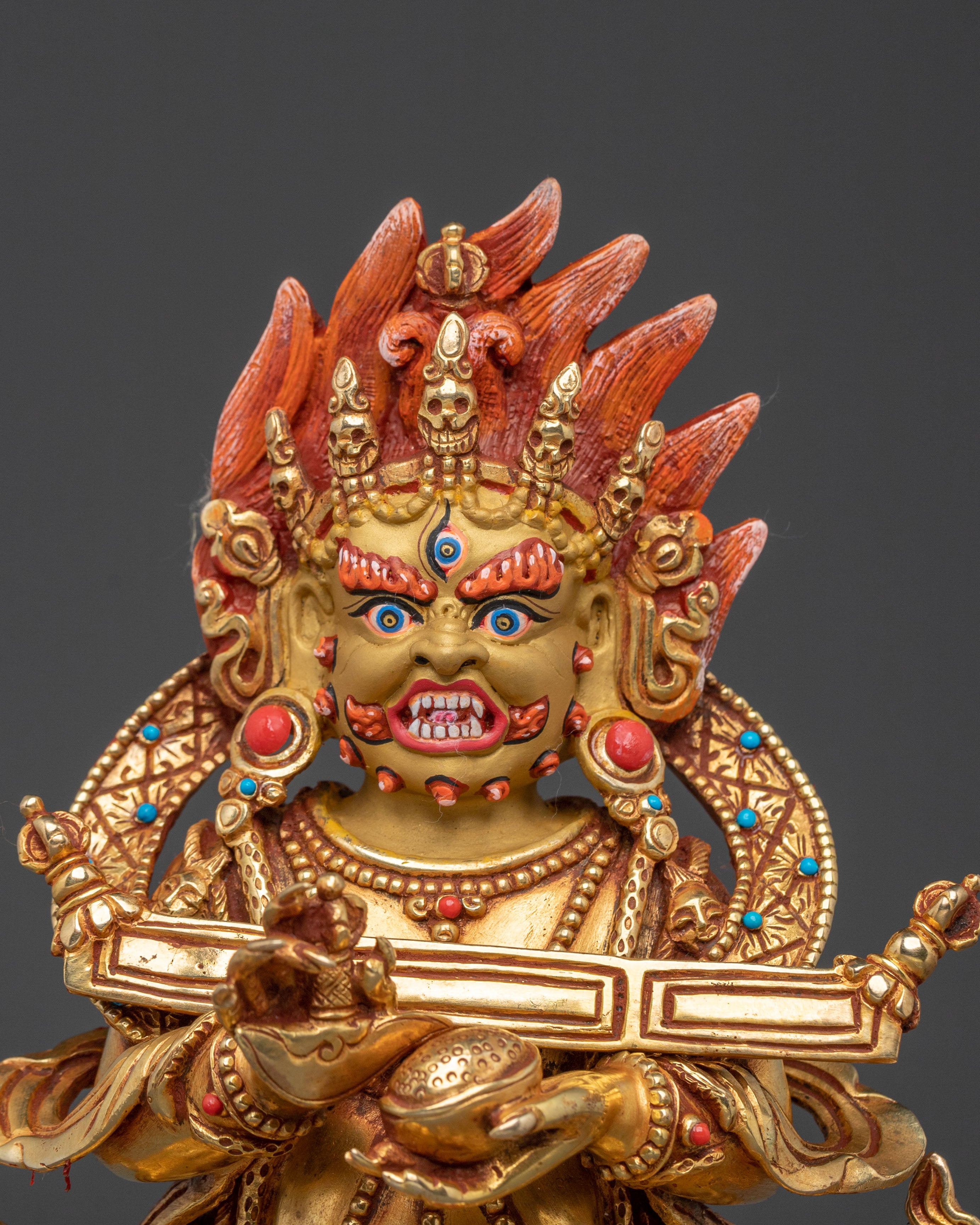 Shakya Mahakala Statue | Tibetan Protector Deity
