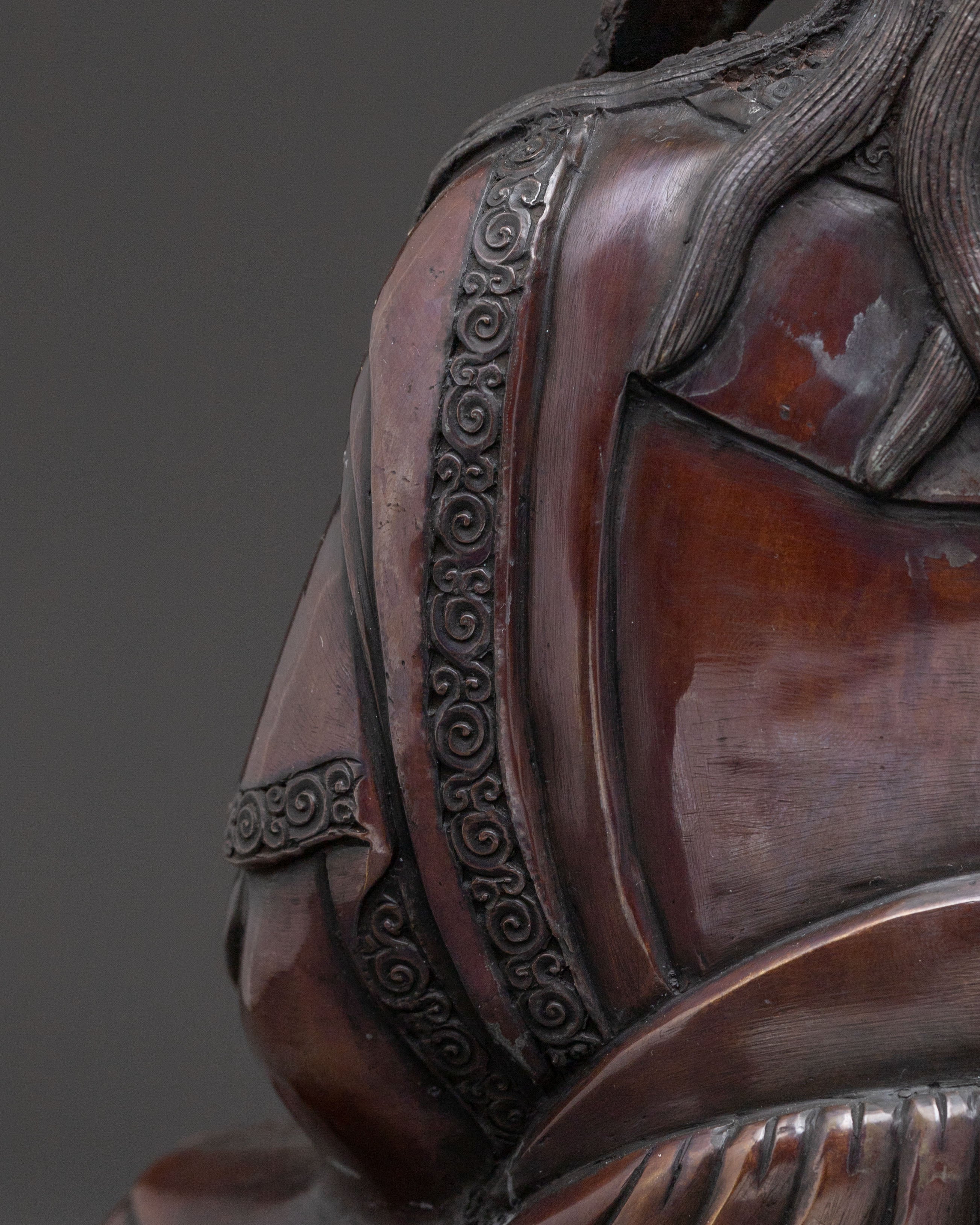 Guru Rinpoche Blessing Statue | Oxidized Copper
