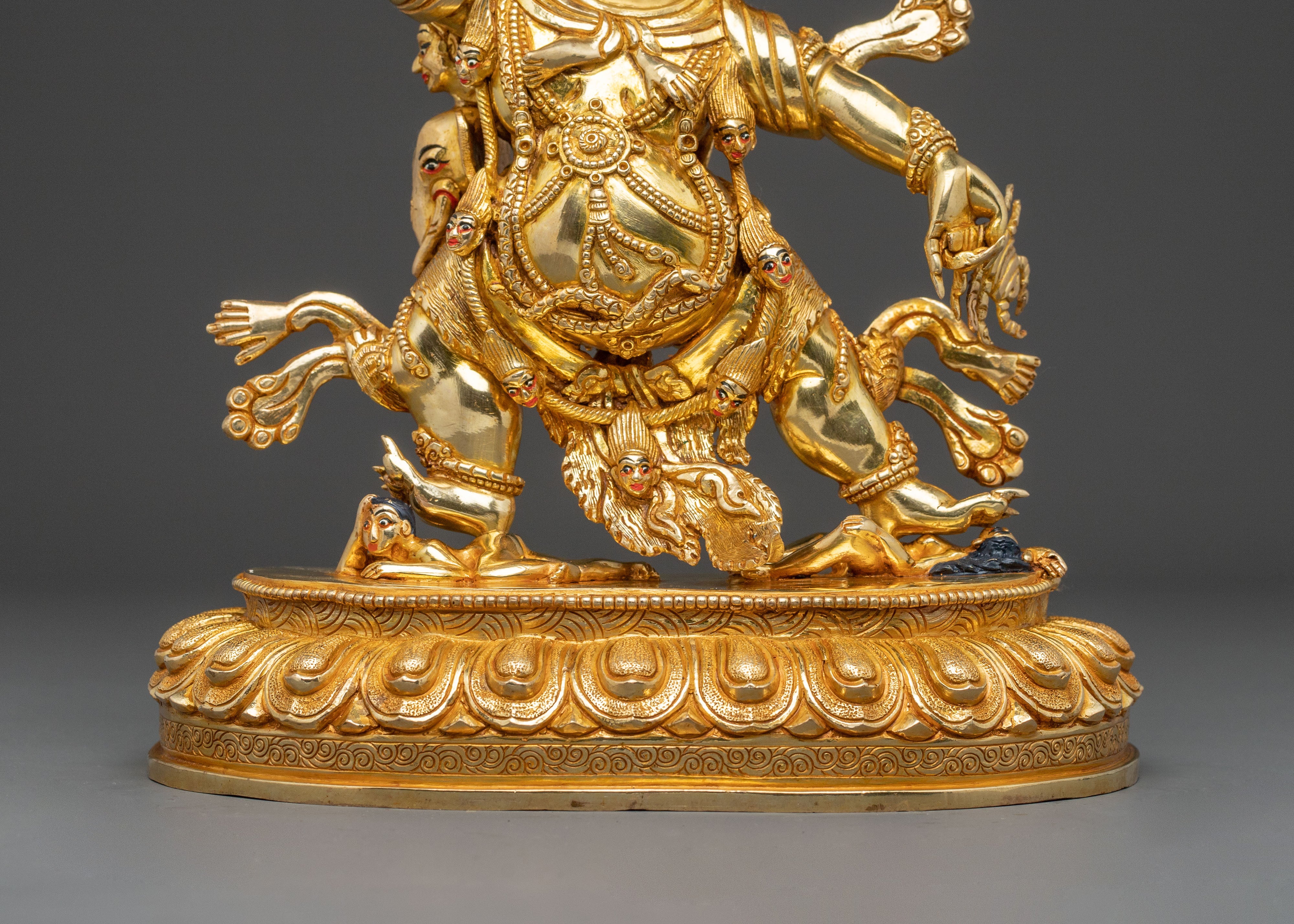 Guru Dragpo Spiritual Statue: Wrathful Protector Art