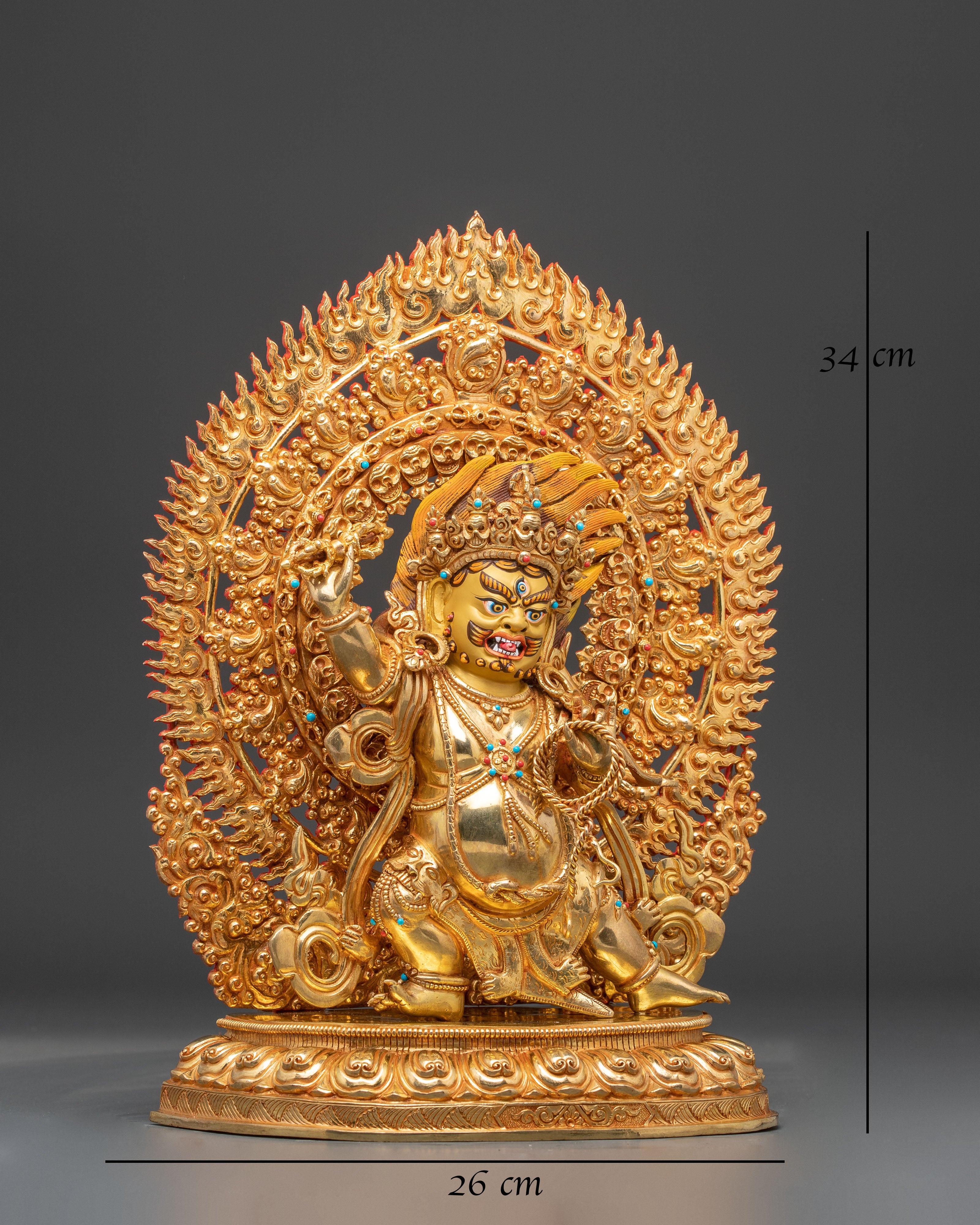 Handcrafted Vajrapani Statue: Protector of Dharma