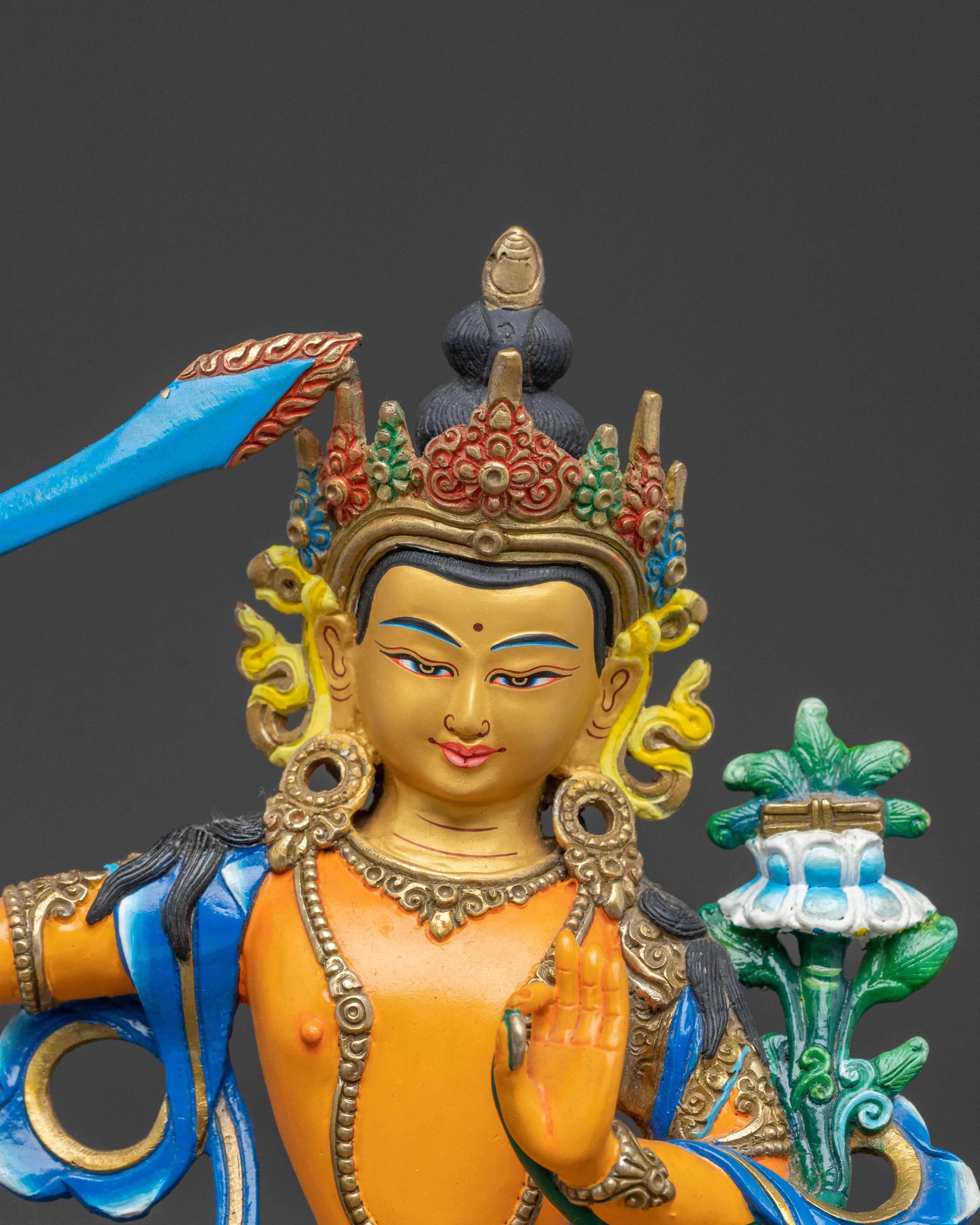 Manjushri Sacred Statue: Enlightened Mind