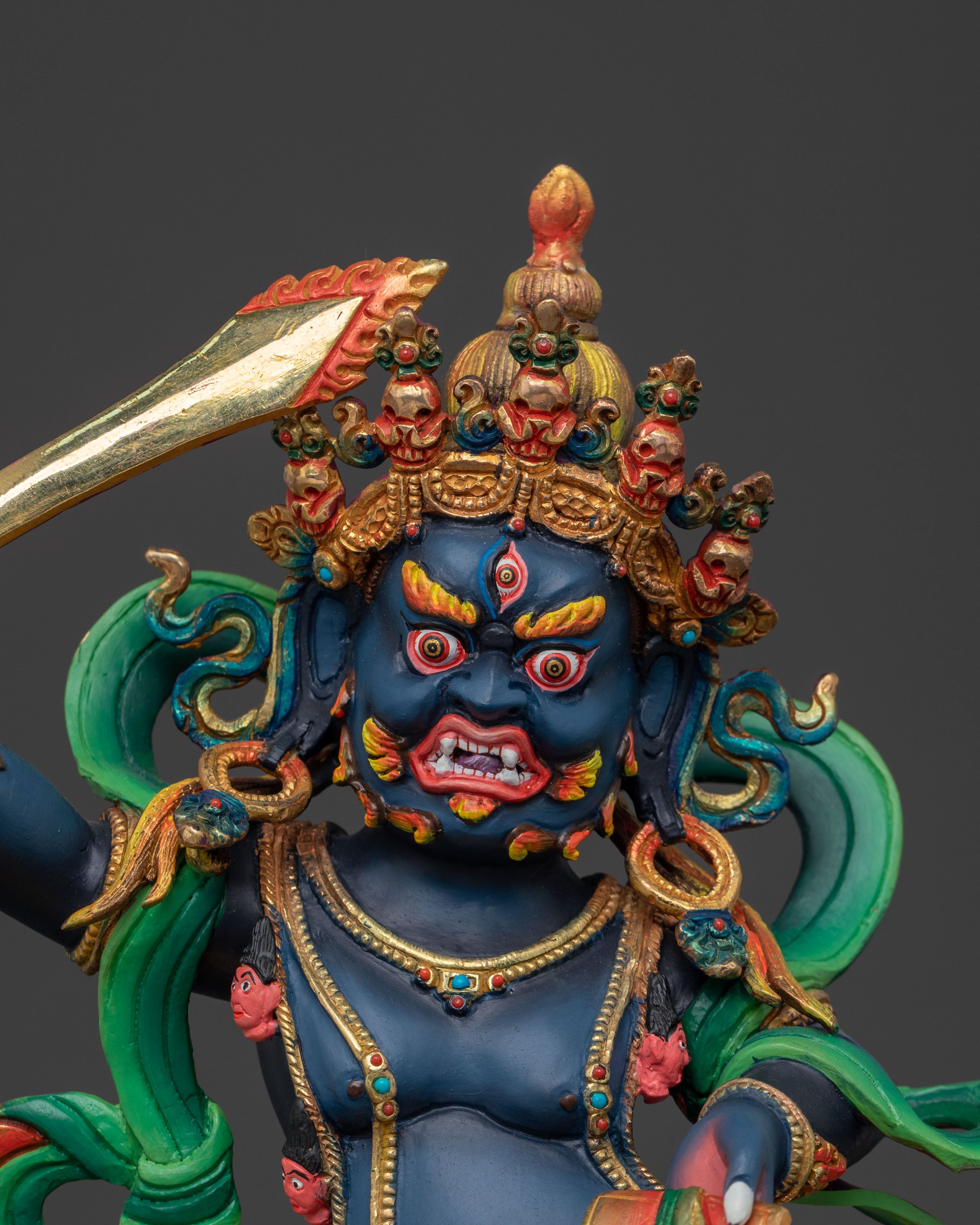 Black Manjushri Spiritual Statue | Symbol of Strength