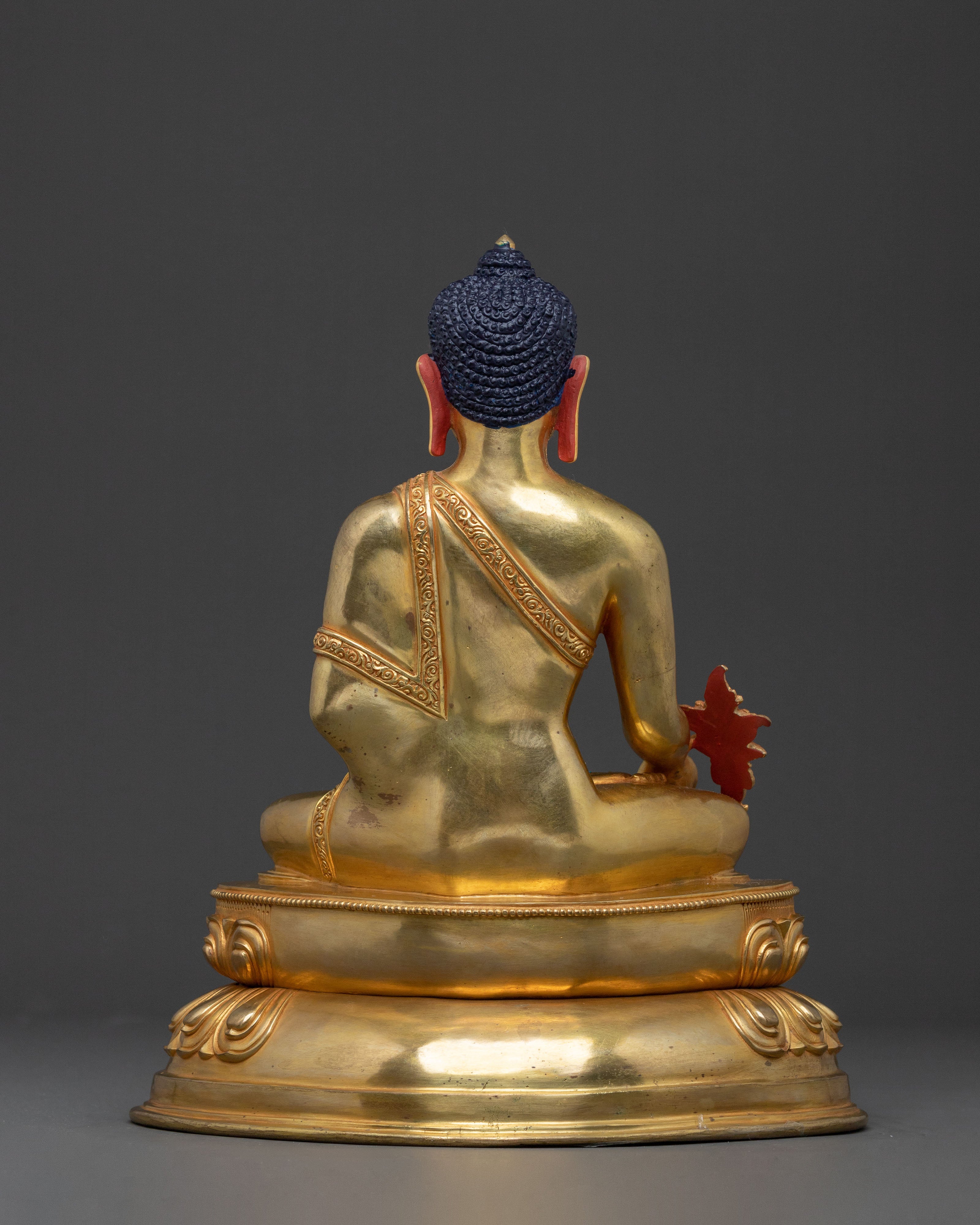 Medicine Buddha Statue | 24k Gold Gilded Serenity