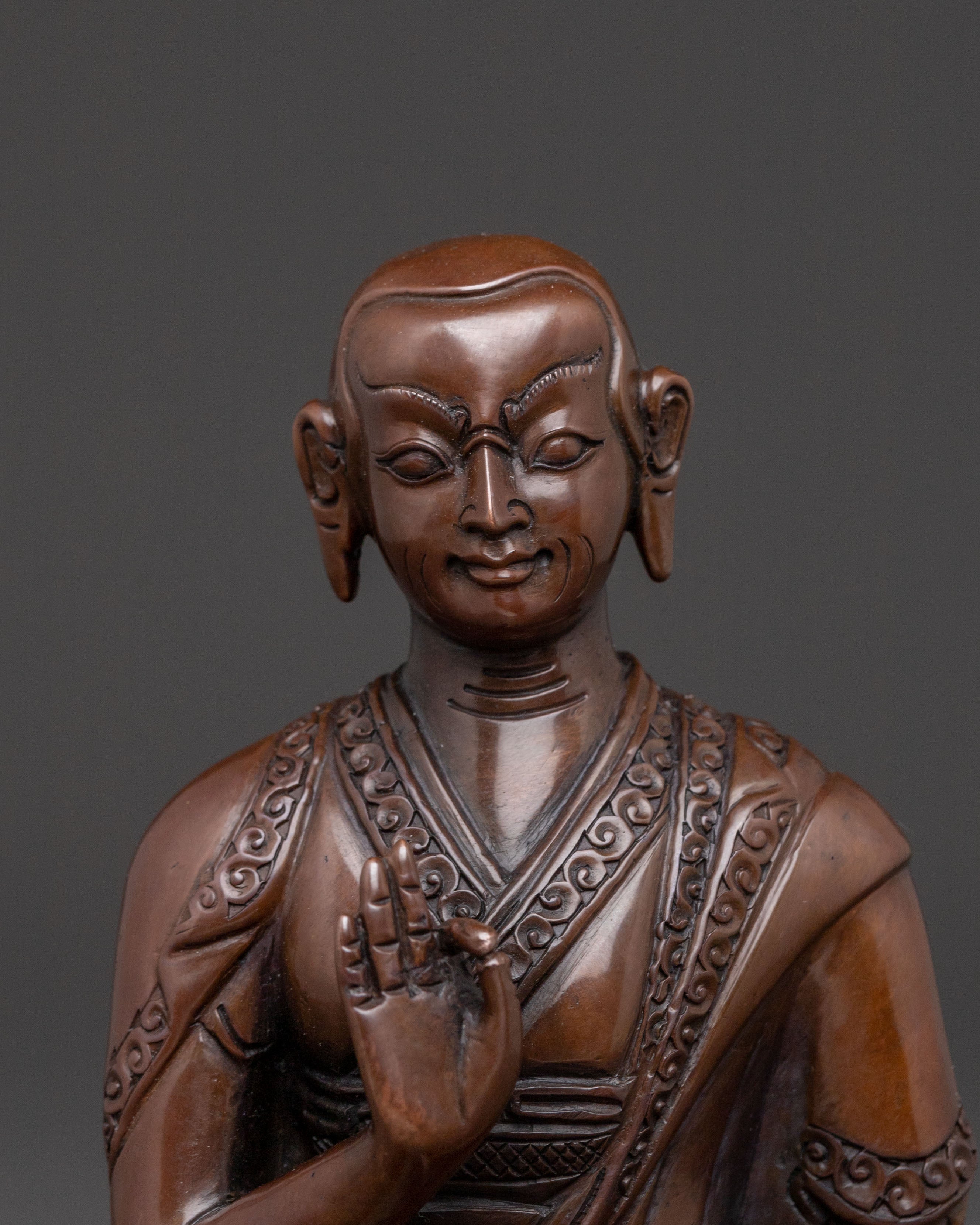 Tsongkhapa Divine Statue with Disciples: Altar Decor