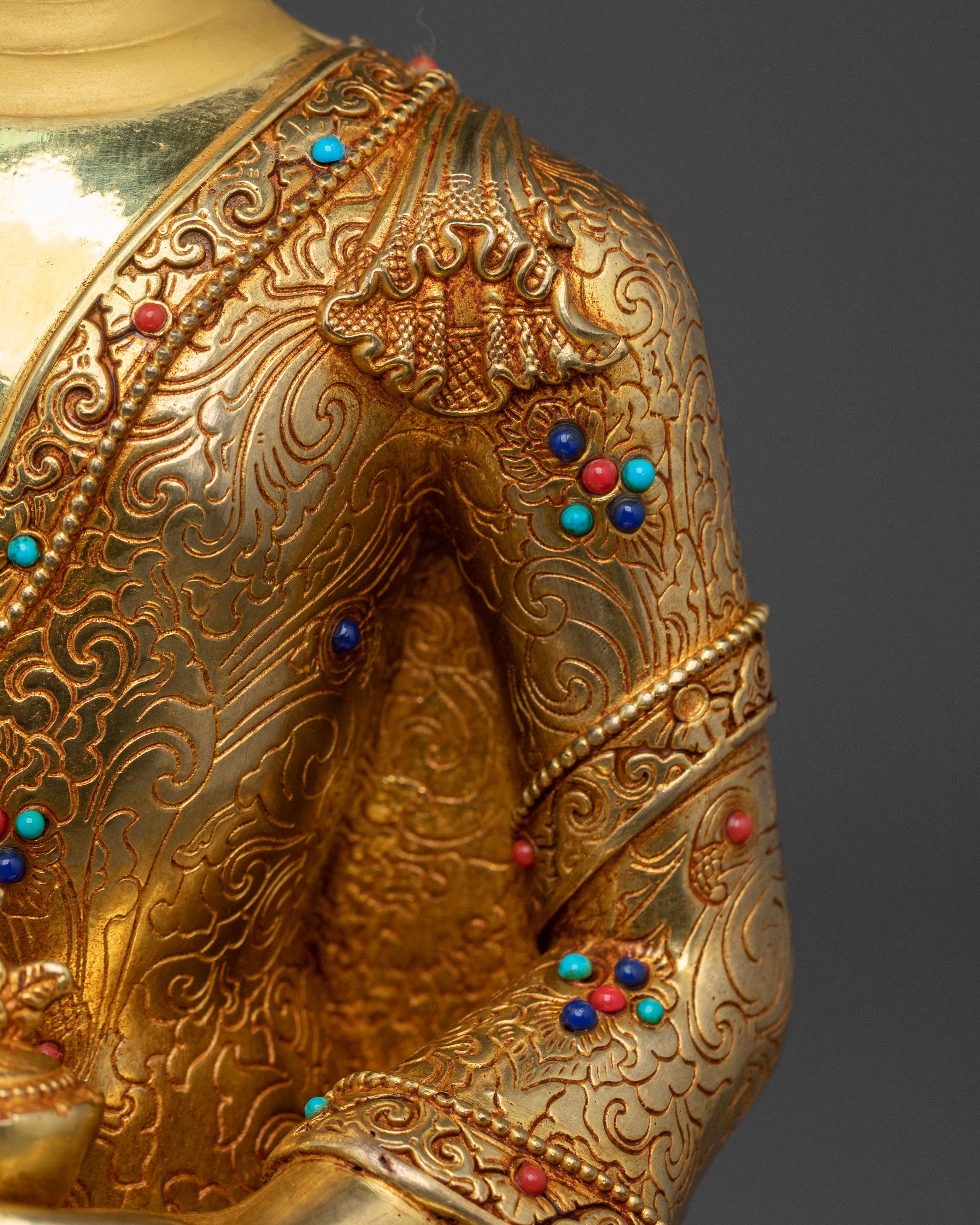 Lord of Lapis Lazuli Medicine Buddha | 24K Gold Gilded