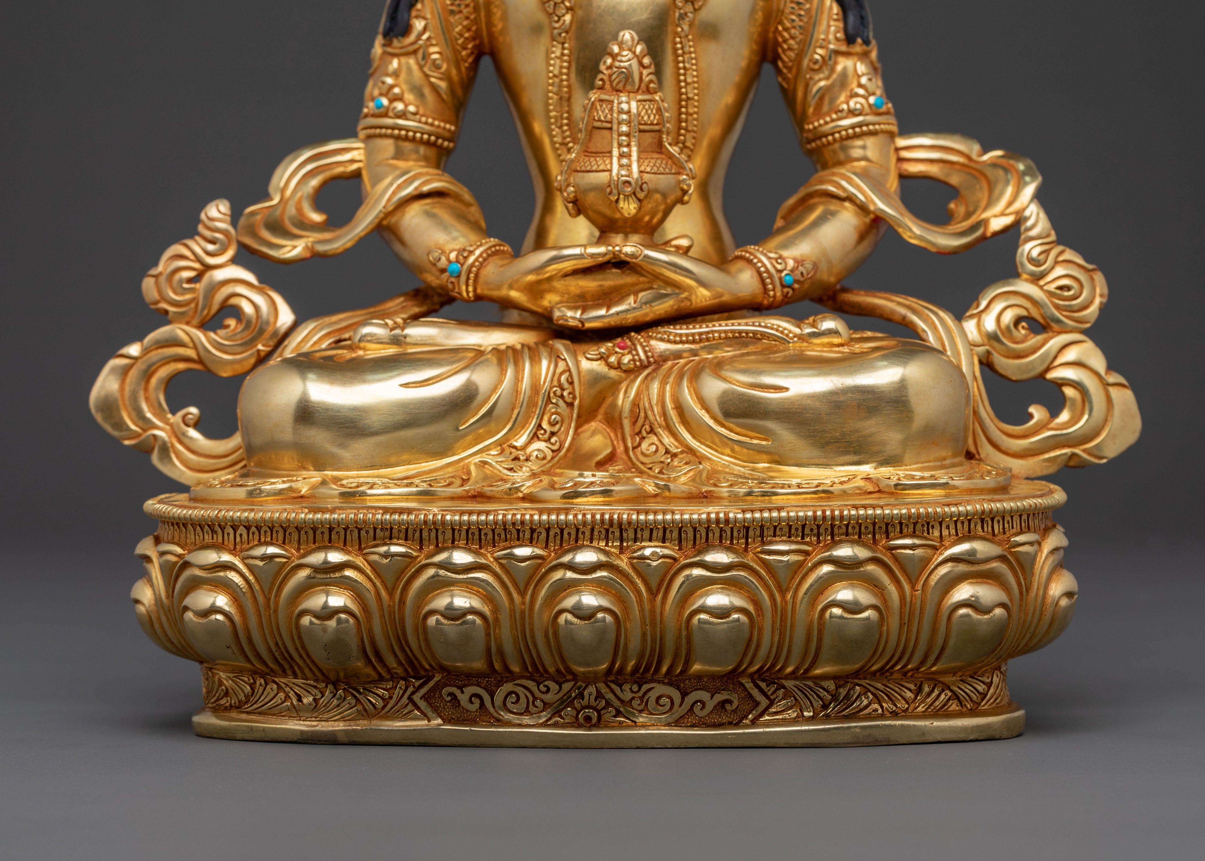 Longevity Figurine Amitayus | Sacred Buddhist Altar Decor