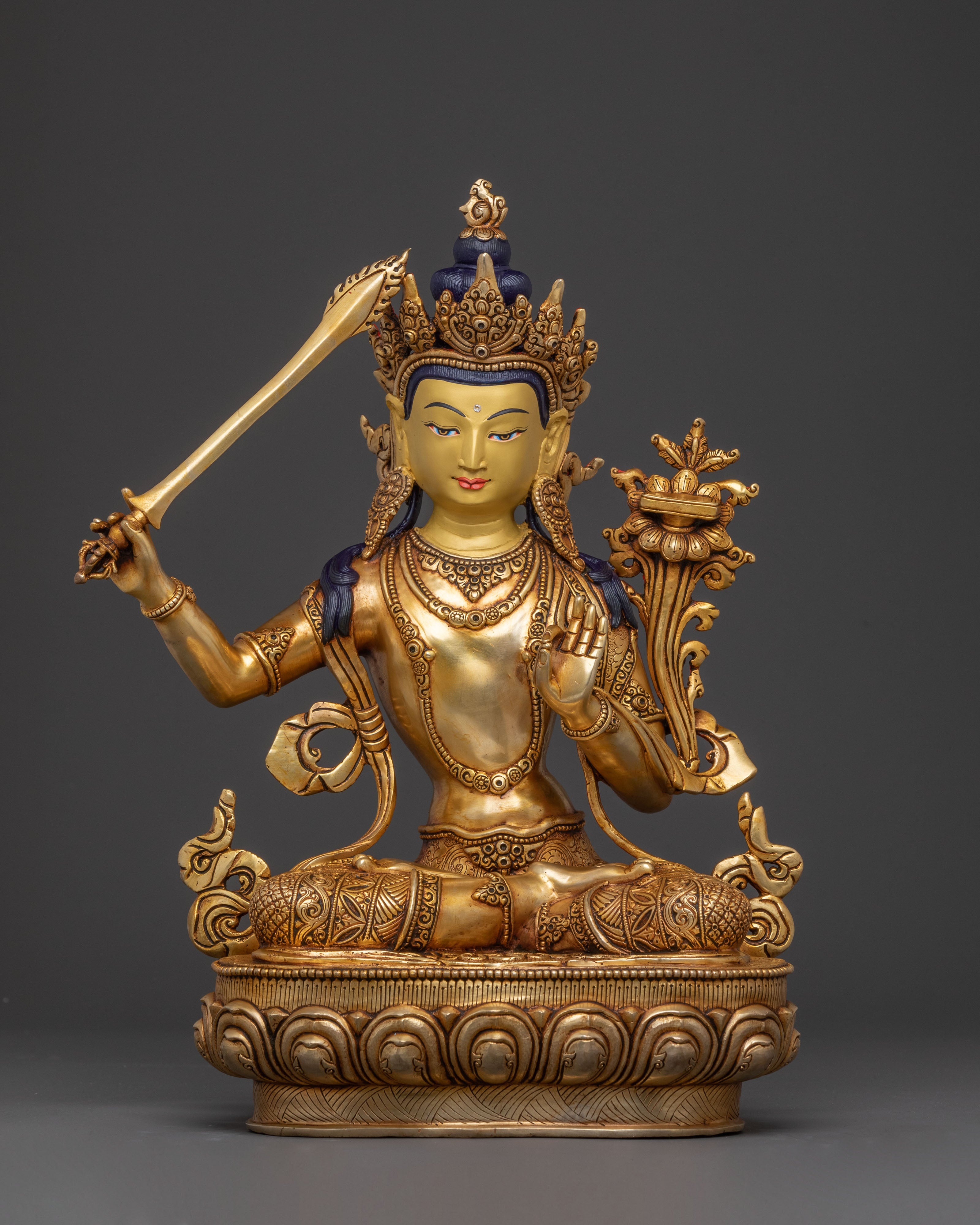 Six Bodhisattva Statue Altar Set | Hand-Gilded Copper Statue