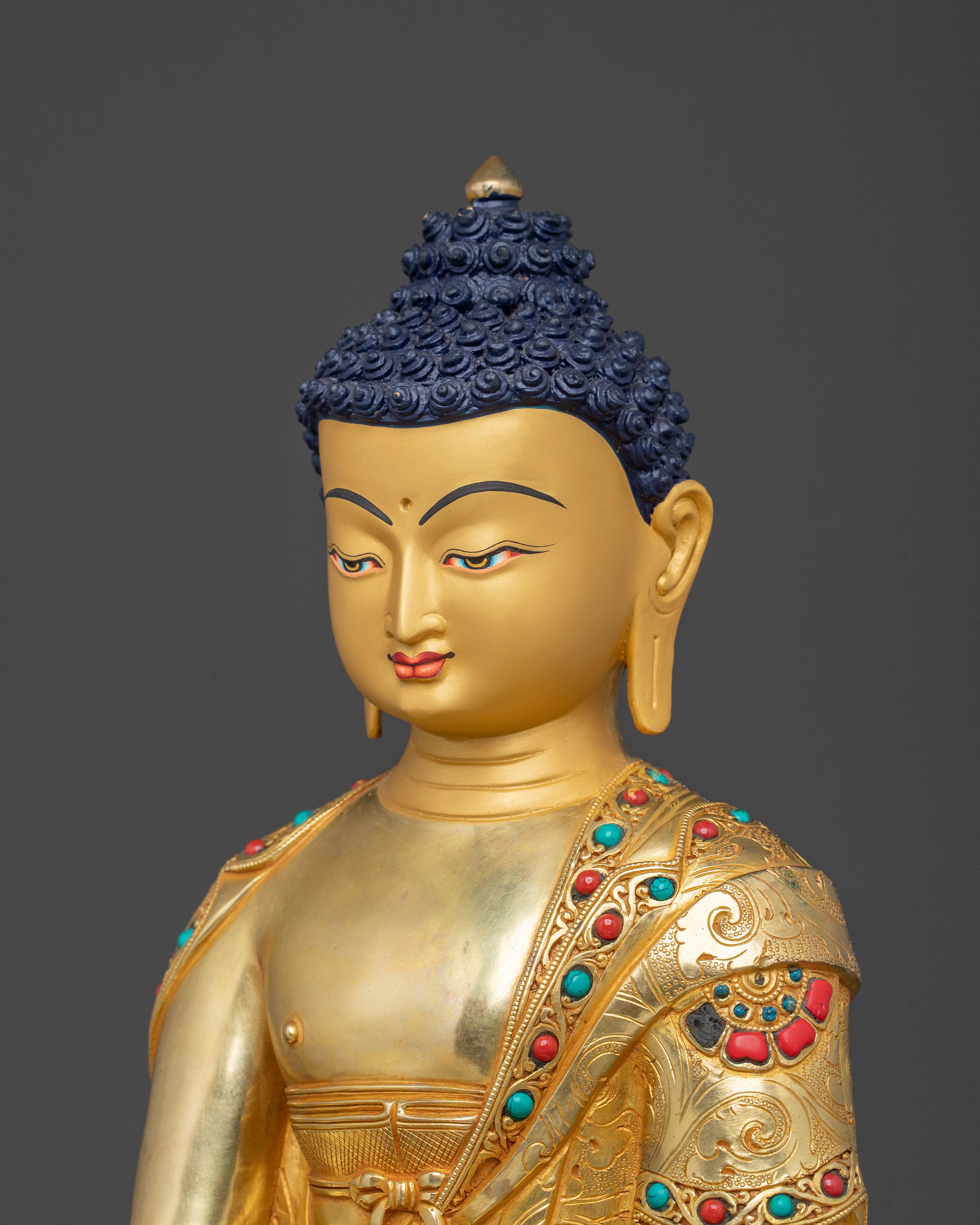 Shakyamuni Buddha Ritual Statue | Meditation Shrine Sculpture