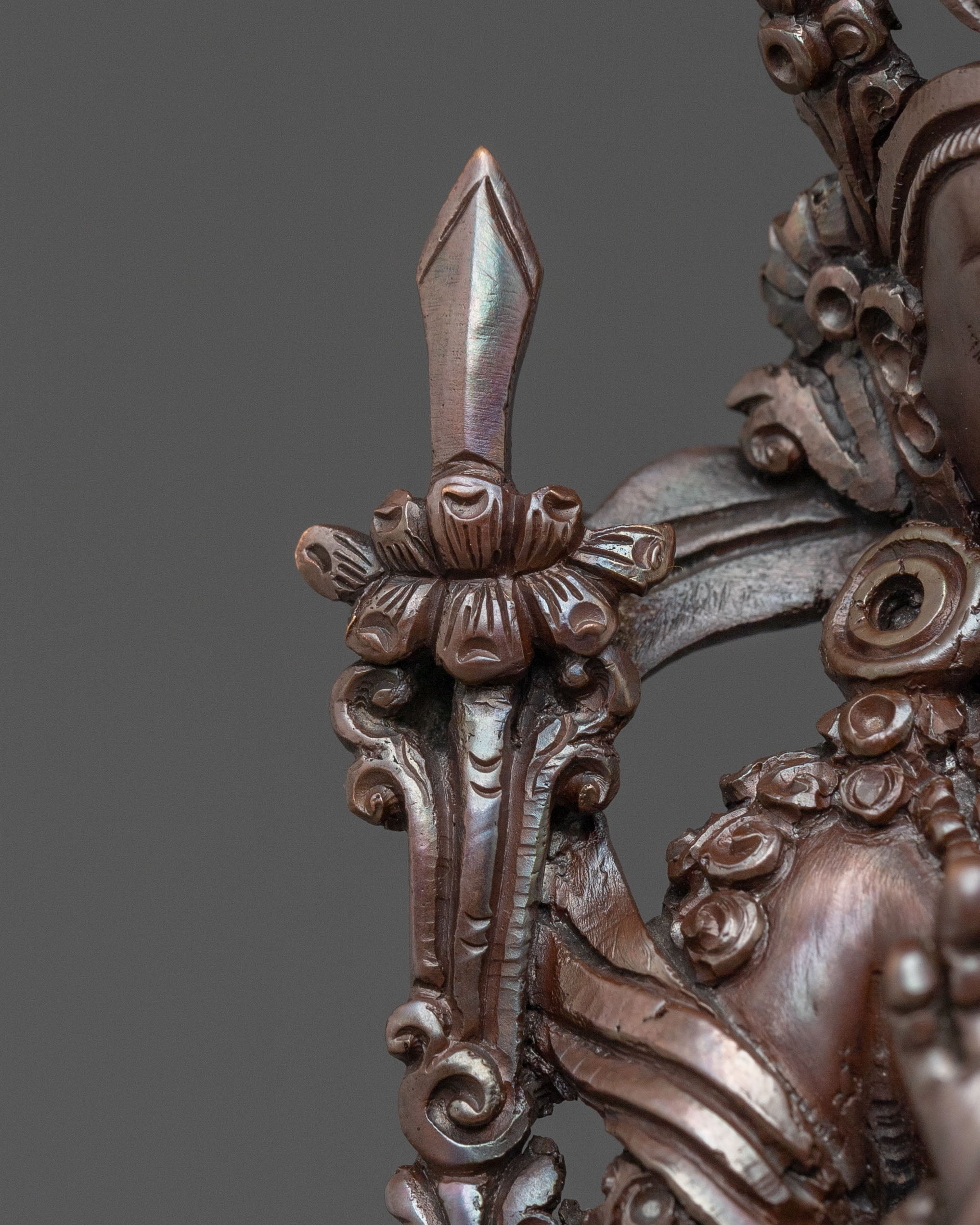 Tikshna Manjushri Sculpture | Oxidized Copper Body