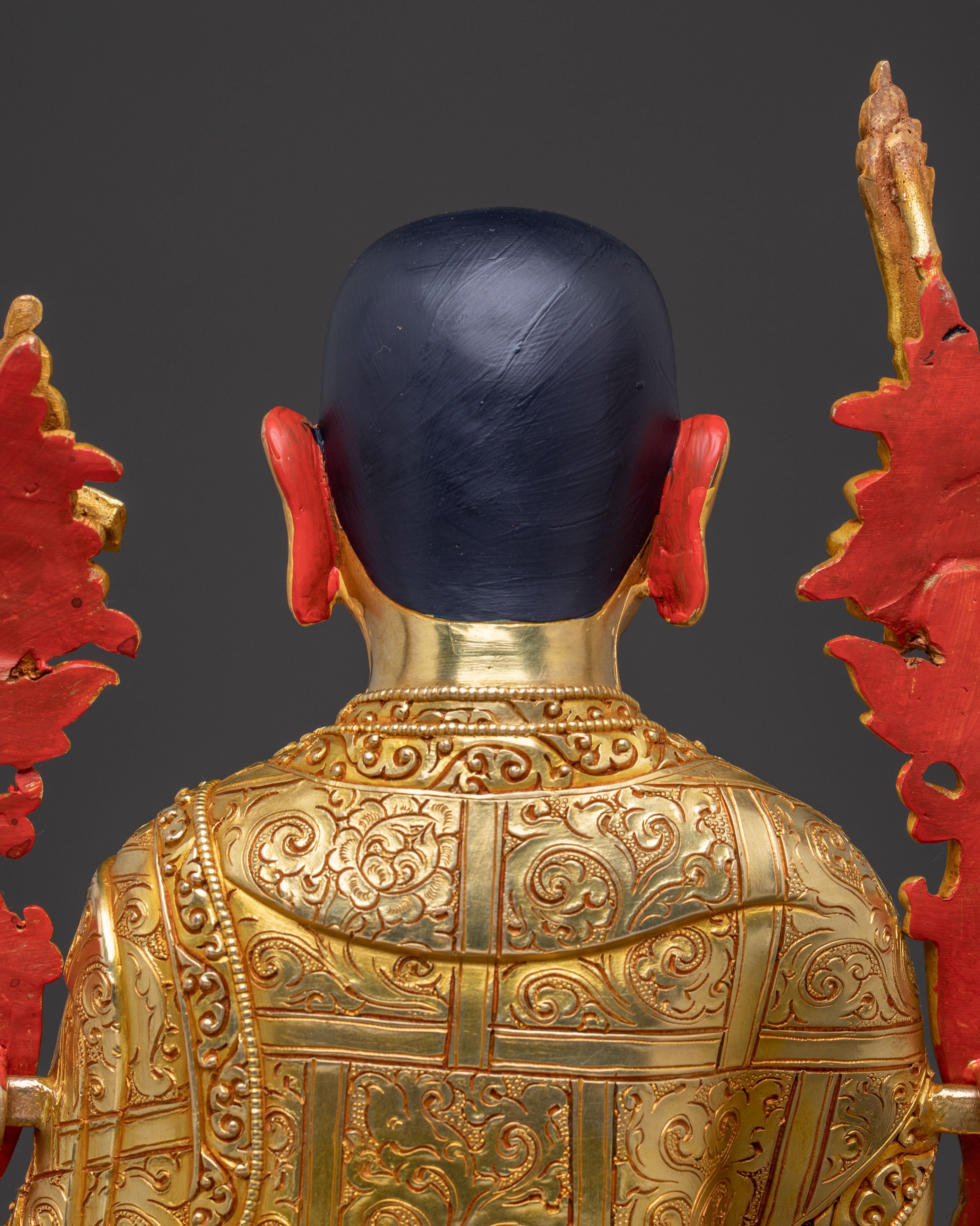 Buddhist Master Je Tsongkhapa Statue | Premium Gilded Copper