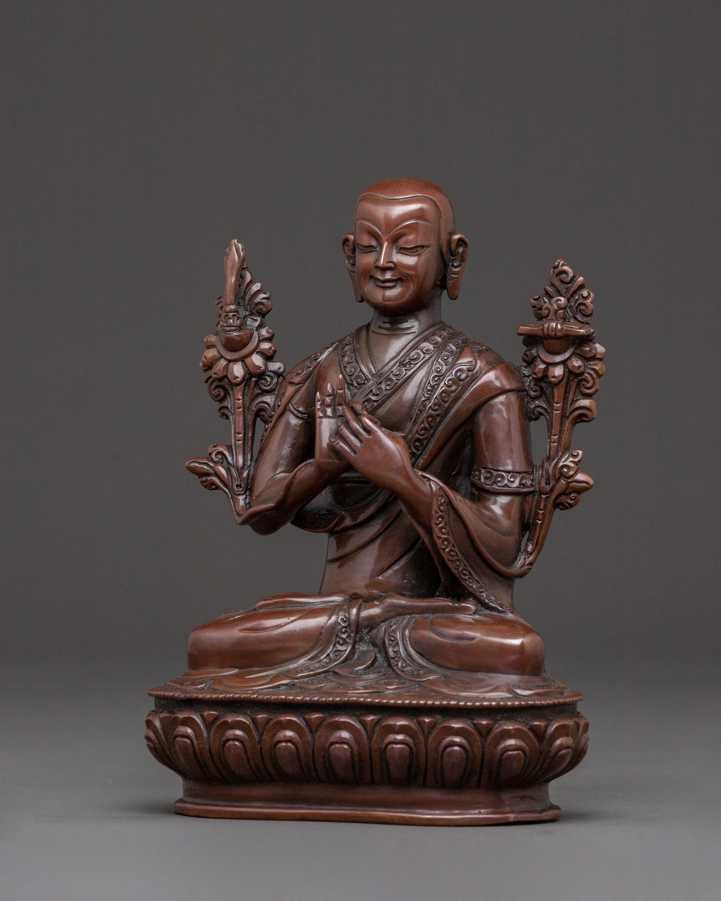 Tsongkhapa Divine Statue with Disciples: Altar Decor