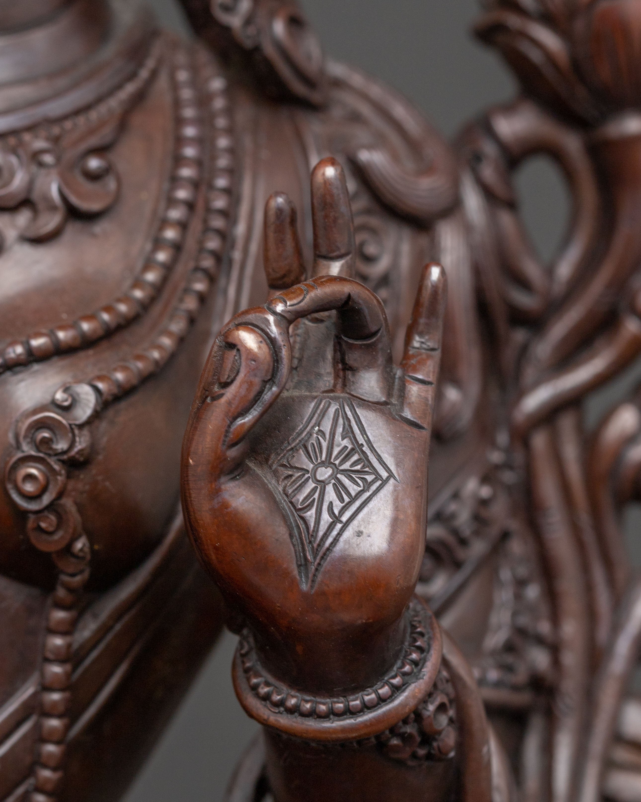 Handmade Oxidized Copper Shyama Tara Statue | Compassionate Goddess of Protection