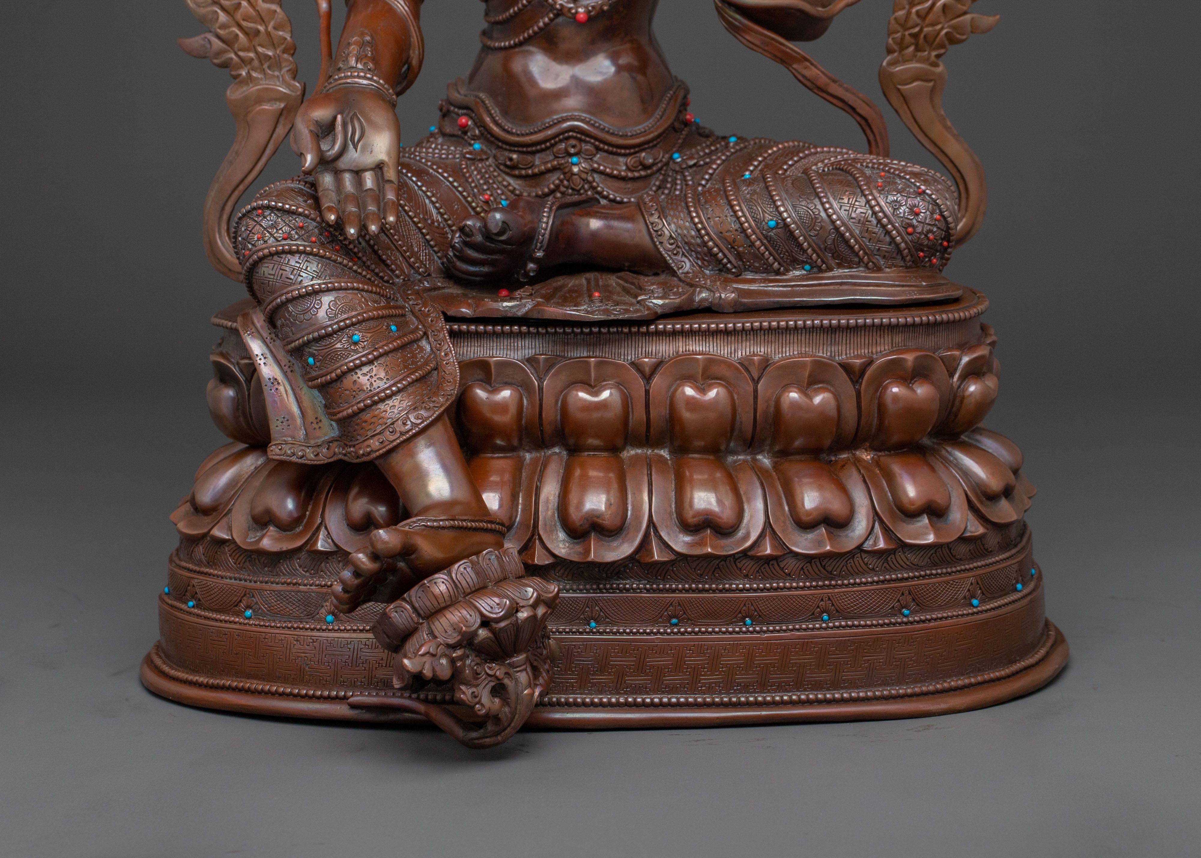 Green Tara Spiritual Statue | Buddhist Altar Decor