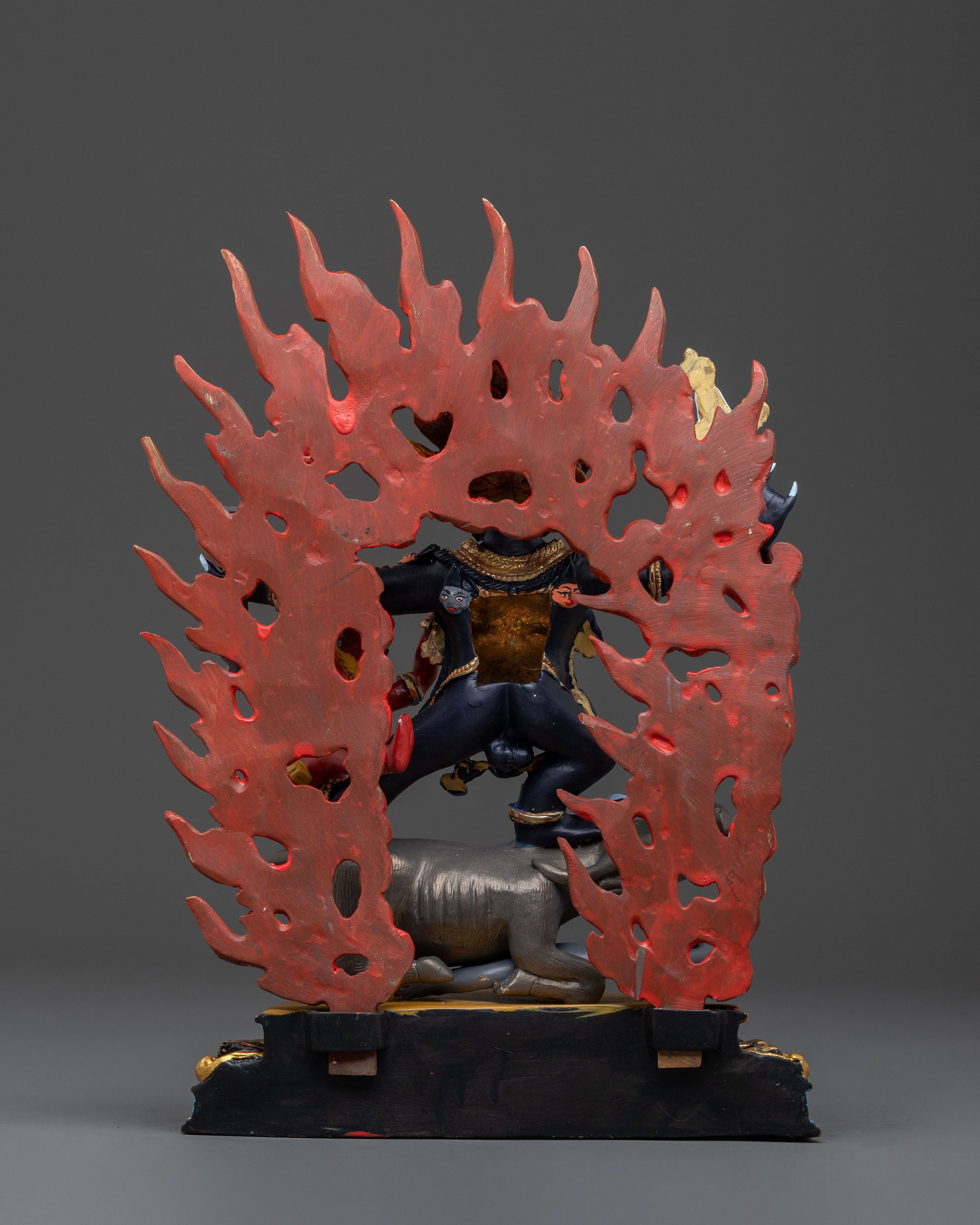 Yama Dharmaraja Wrathful Deity Statue for Altar & Meditation