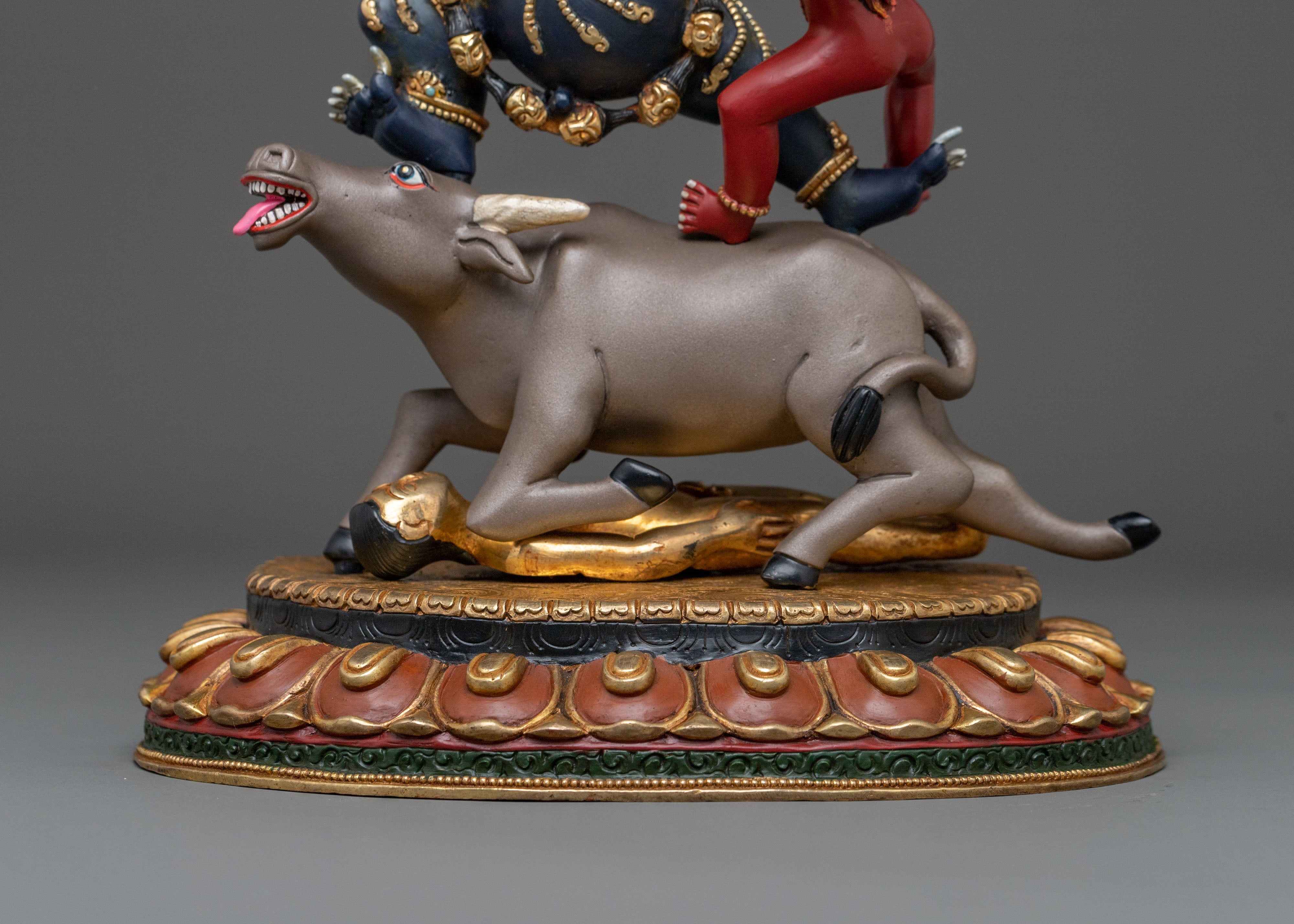 Handcrafted Yama Dharmaraj Figure | Fierce Deity