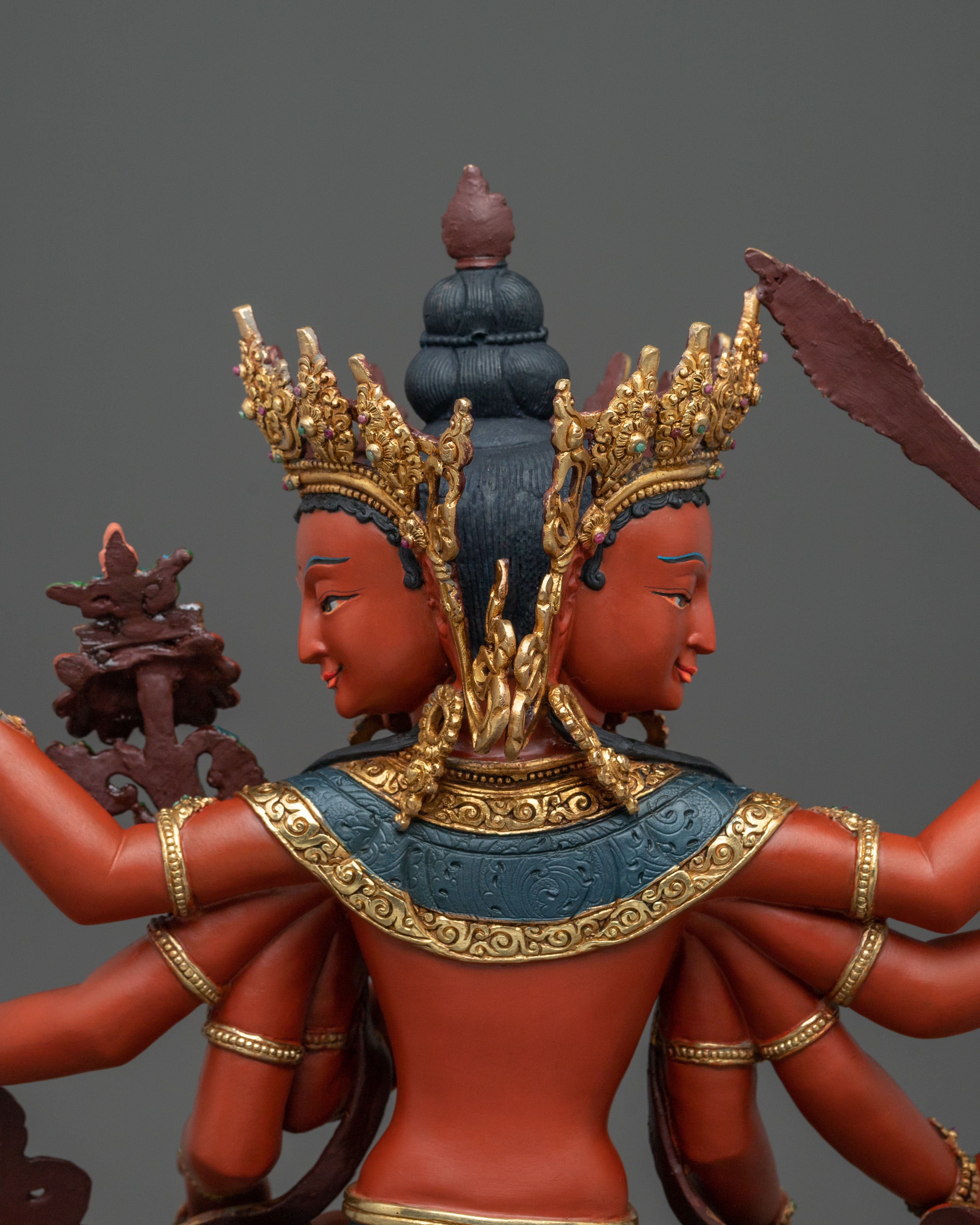 Maha Manjushri Copper Statue | Meditation Altar Decor